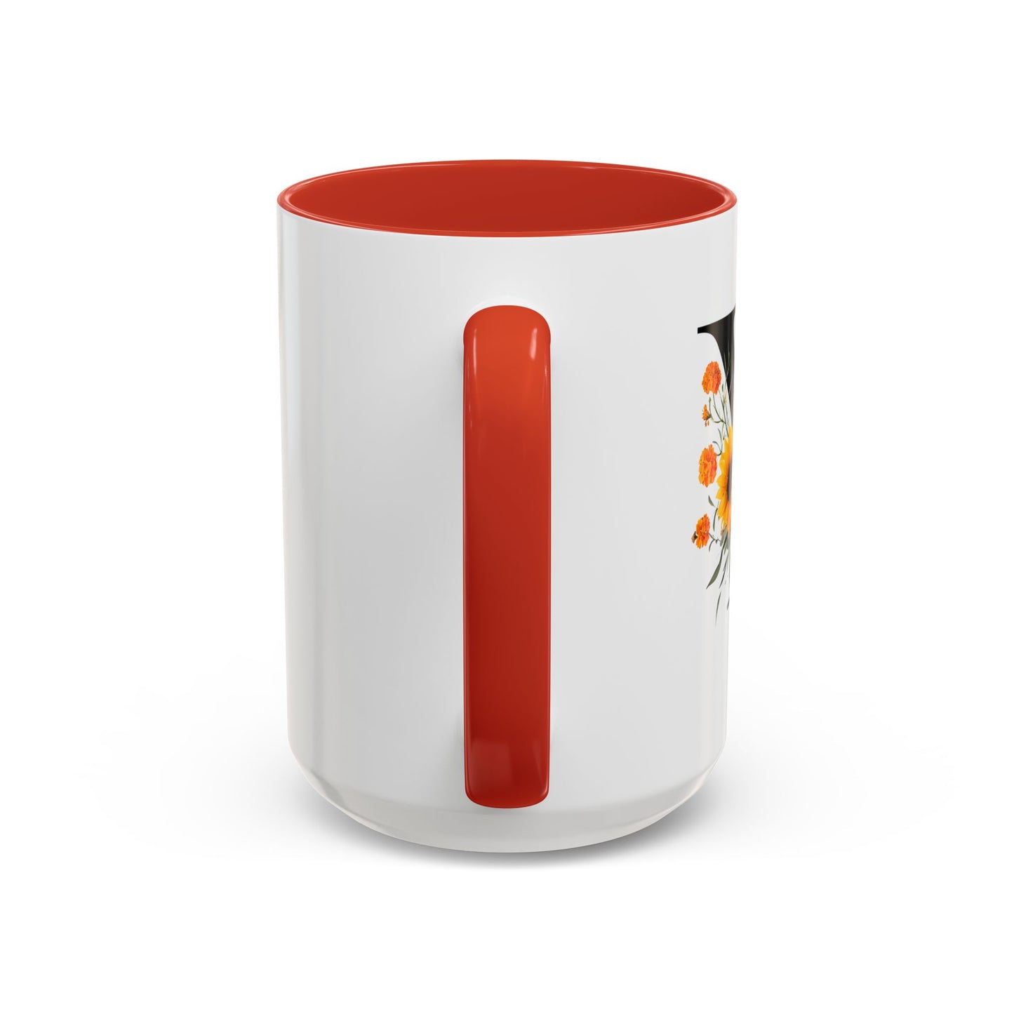 Personalized Floral Monogram - Letter Y - Elegant Accent Coffee Mug – Personalized Mothers Day Gift