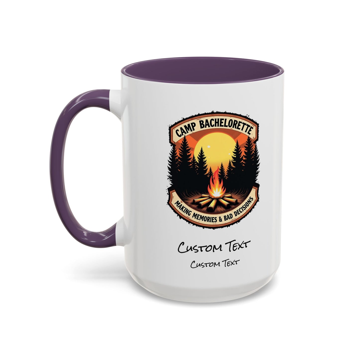 Personalized Camp Bachelorette Coffee Mug, Camp Bride Mug, Camp Bach Mug, Bride Tribe, Hen Party Favors, Custom Text