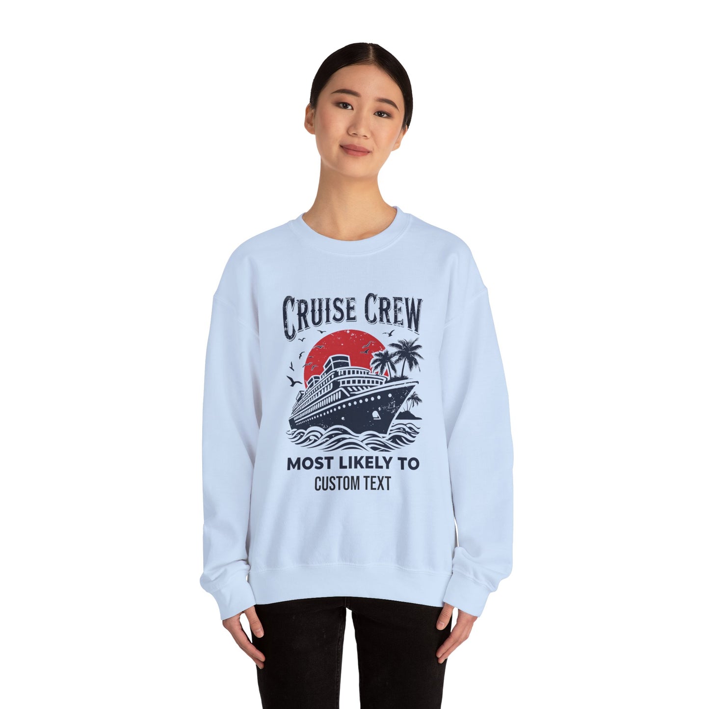 Custom Cruise Crew Unisex Sweatshirt, Cruise Shirts, Group Cruise Shirt, Birthday Cruise Sweatshirt, Family Cruise Sweatshirt