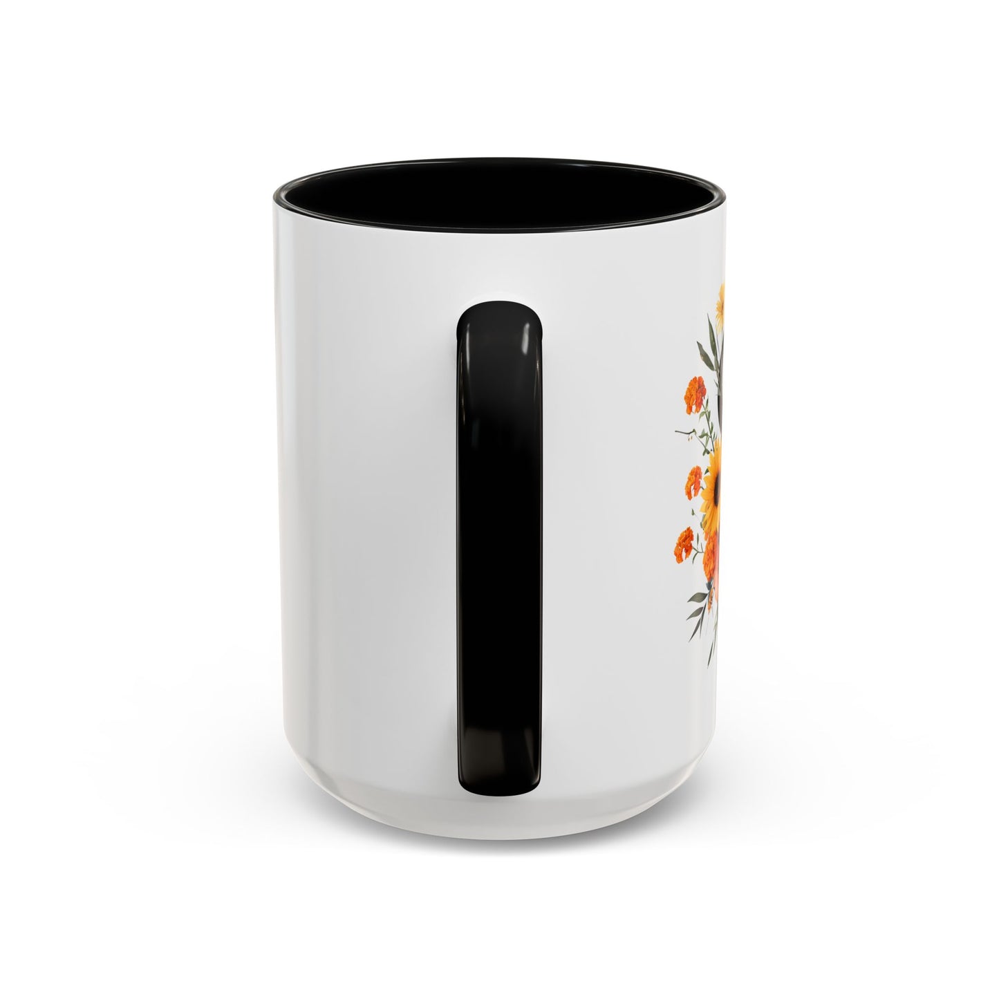 Personalized Floral Monogram - Letter S - Elegant Accent Coffee Mug – Personalized Mothers Day Gift