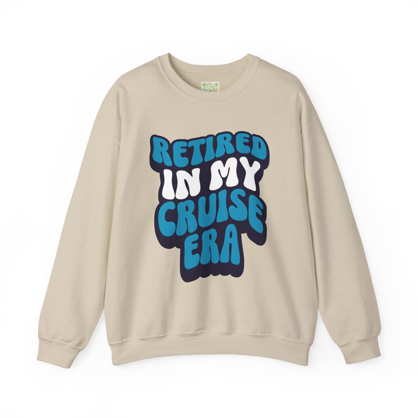 Retired in My Cruise Era Crewneck Sweatshirt, Travel Lovers, Unisex Sweatshirt, Cruise Vibes, Retirement 2025, Retro Cruise
