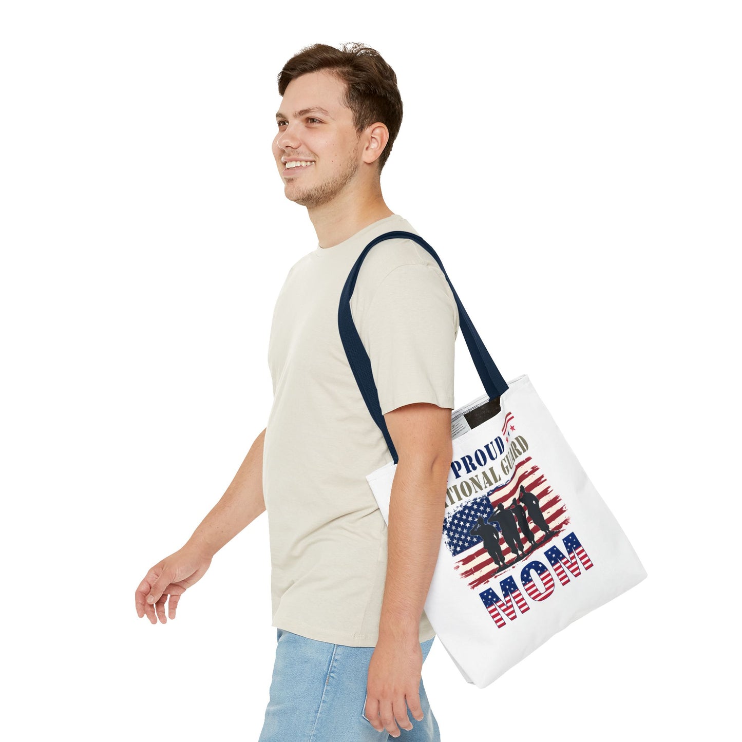Proud National Guard Mom Tote Bag, Proud Army Mom, Marine Mom, Army Wife, Military Mom, Military Tote Bag, USA