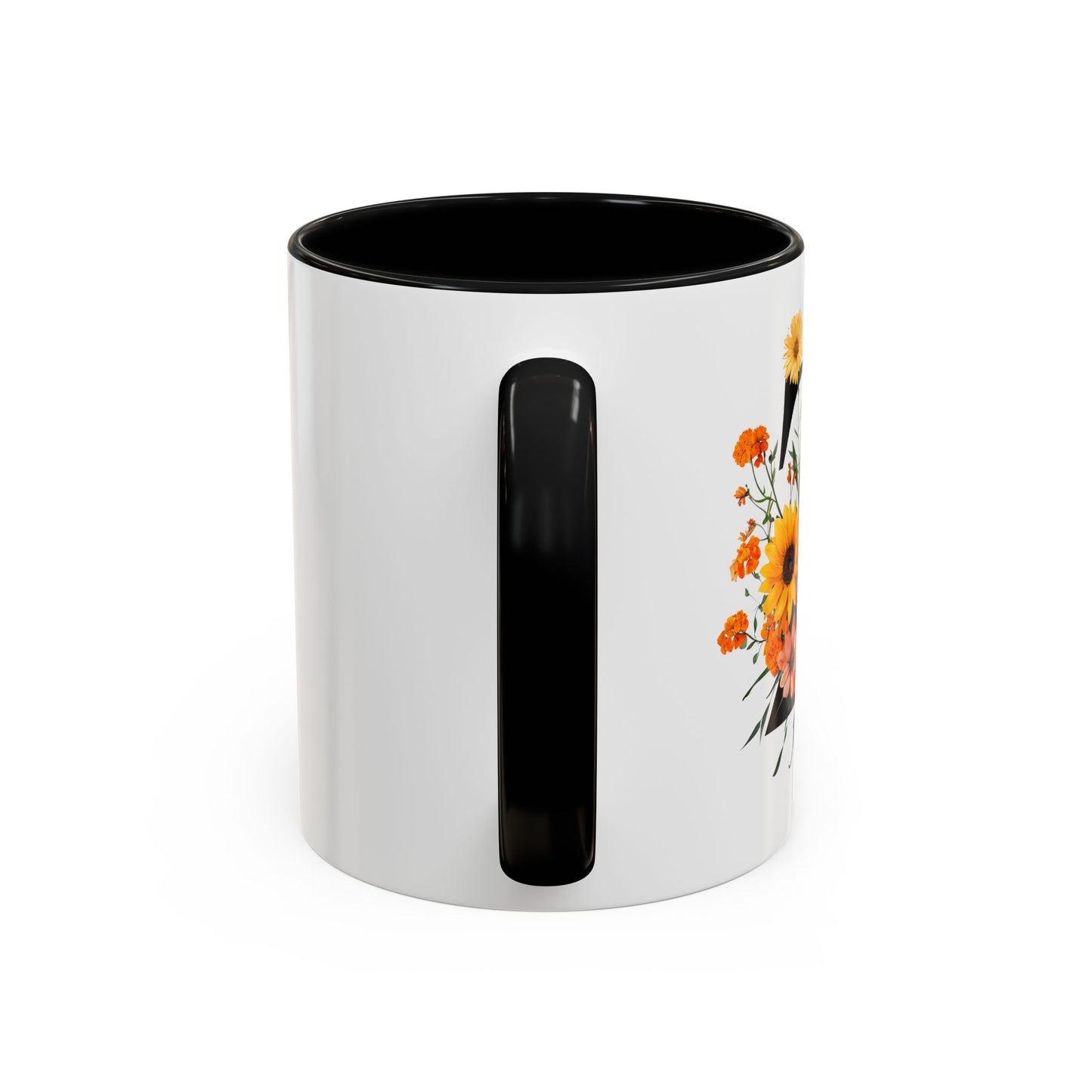 Personalized Floral Monogram - Letter Z - Elegant Accent Coffee Mug – Personalized Mothers Day Gift