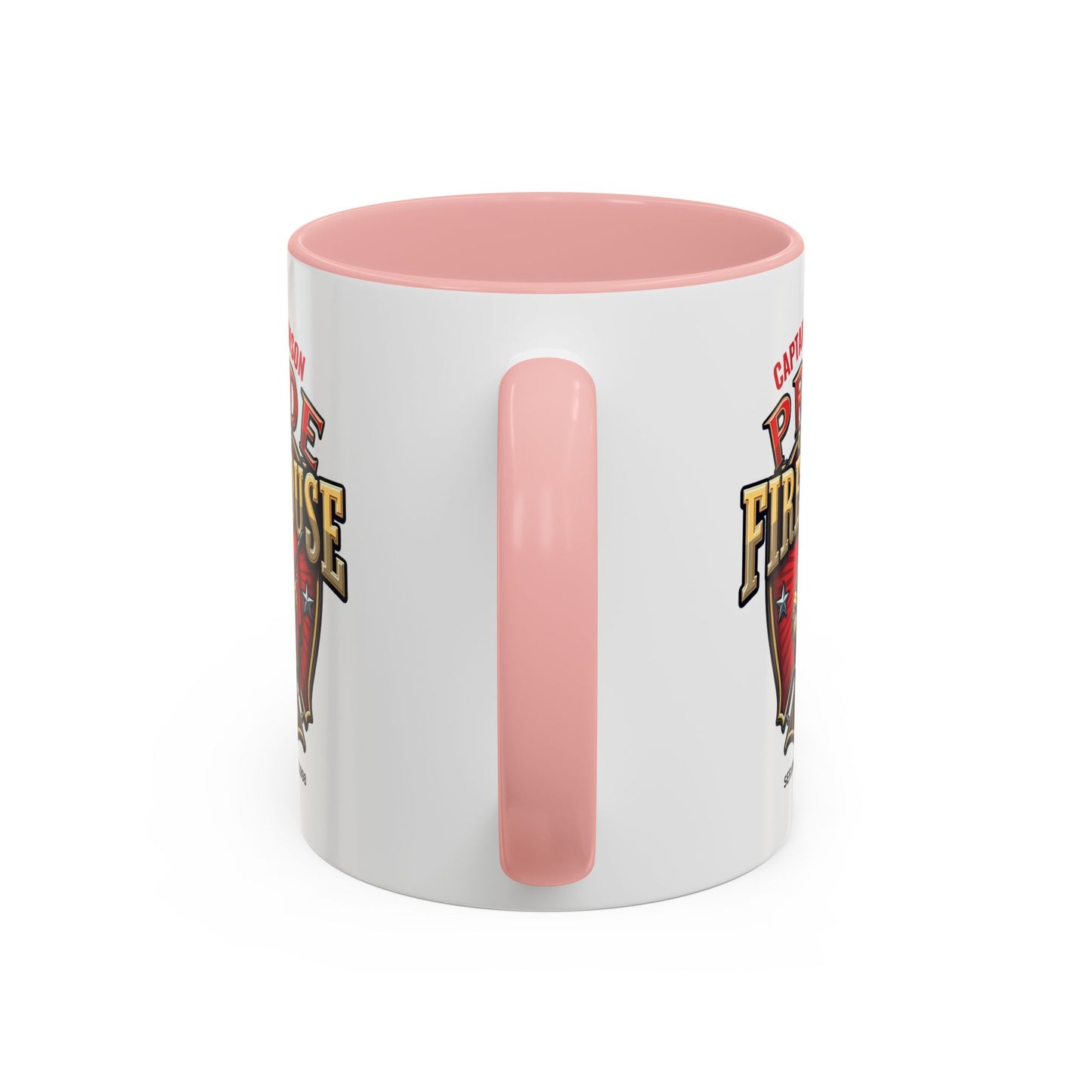Personalized Pride of the Firehouse Shield Mug, Fire Department, Fire Fighter Gift, Firefighter Mug, Firefighter Dad Gift
