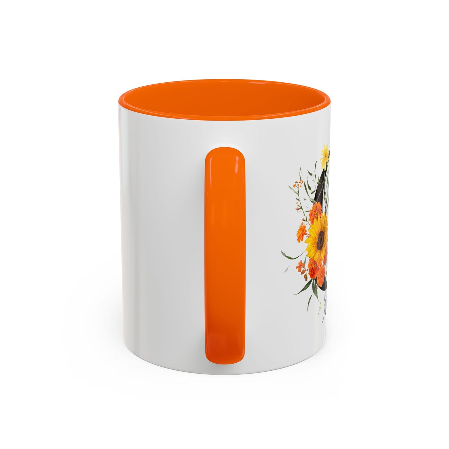 Personalized Floral Monogram - Letter G - Elegant Accent Coffee Mug – Personalized Mothers Day Gift