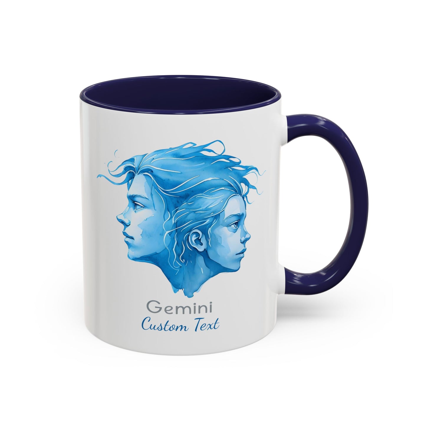 Personalized Gemini Accent Coffee Mug, Zodiac Mug, Astrology Mug, Gemini Birthday Gift, Gemini Zodiac Gift, Custom Zodiac Gift