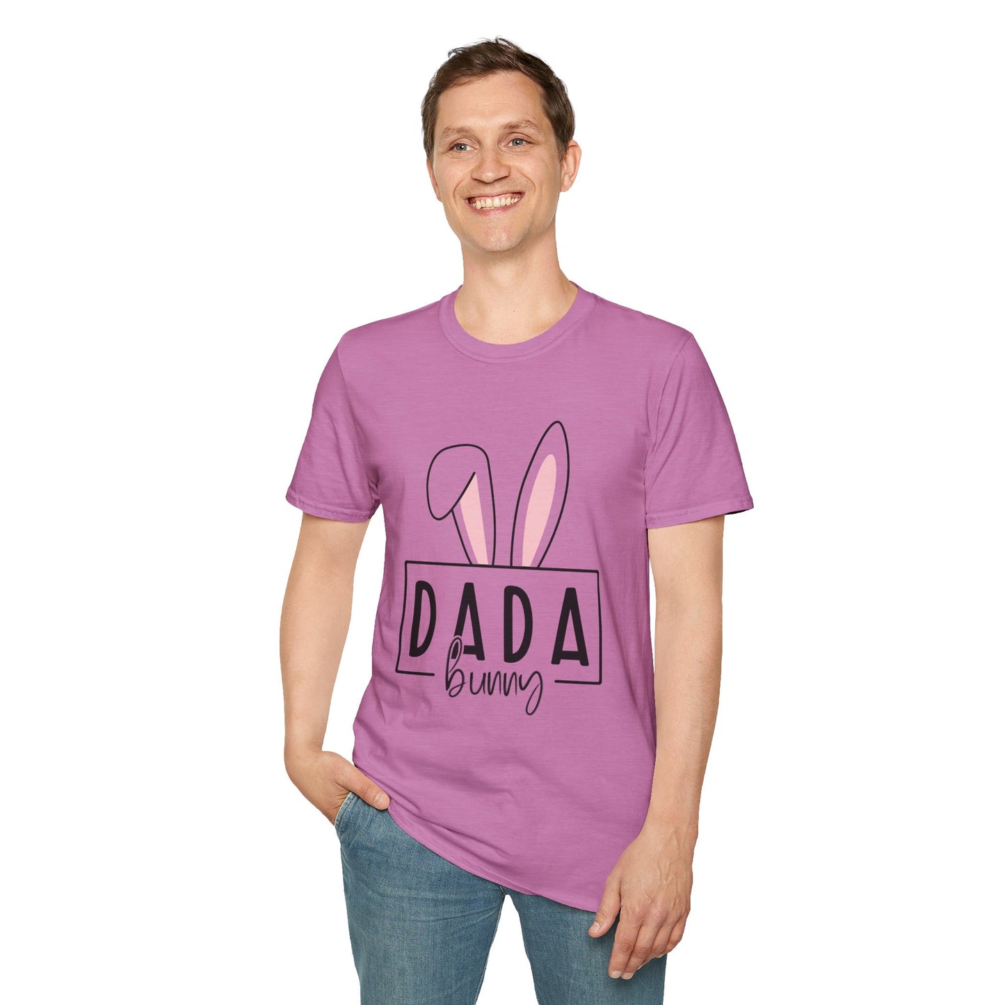 Dada Bunny Ears Unisex Softstyle T-Shirt - Cute Easter Apparel for Aunts