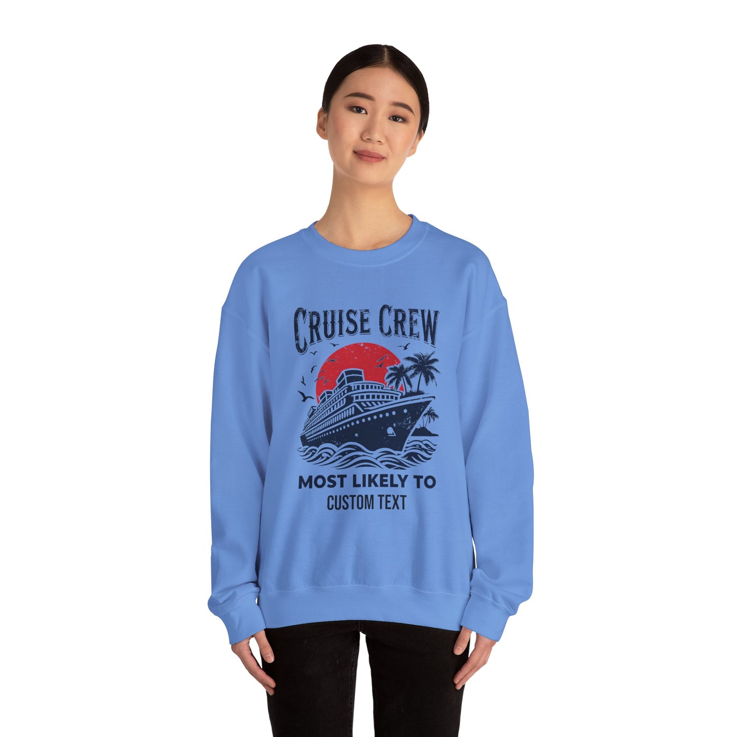 Custom Cruise Crew Unisex Sweatshirt, Cruise Shirts, Group Cruise Shirt, Birthday Cruise Sweatshirt, Family Cruise Sweatshirt