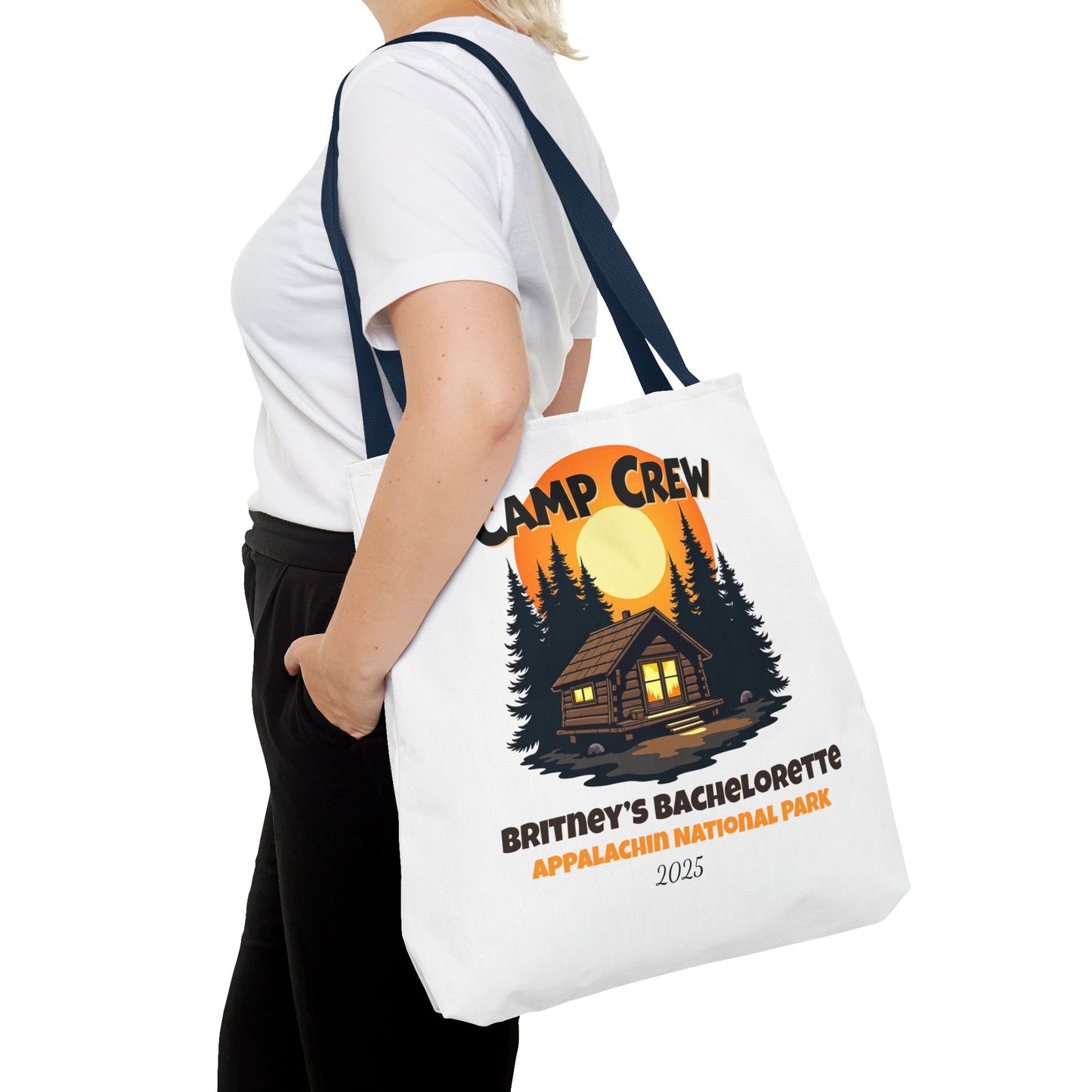 Bachelorette Camp Crew Tote Bag, Bride Beach Bag, Camp Bride, Camping Bach, Bridal Tote Bag, Custom Beach Bag