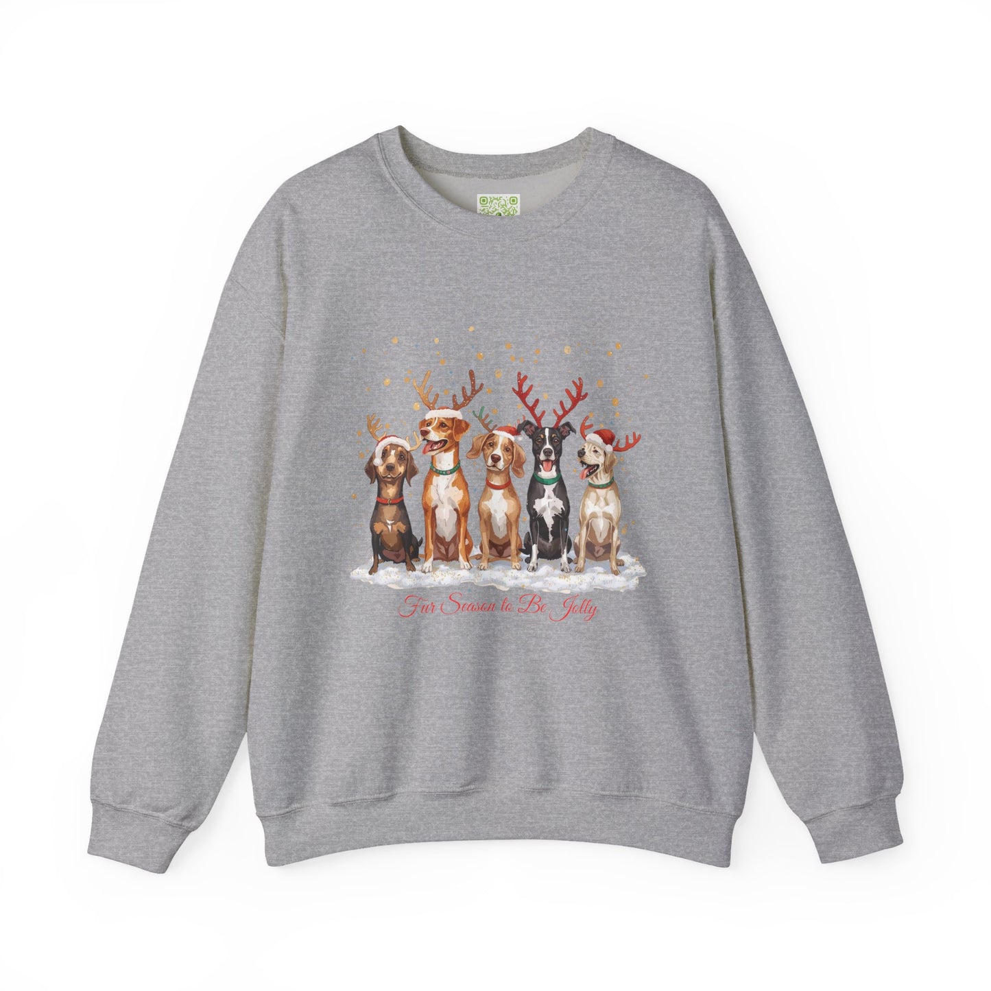 Festive Dogs Sweatshirt, Dog Christmas Shirt, Dog Mom Shirt, Cute Christmas Dog, Family Xmas Shirt, Custom Dog Sweatshirt