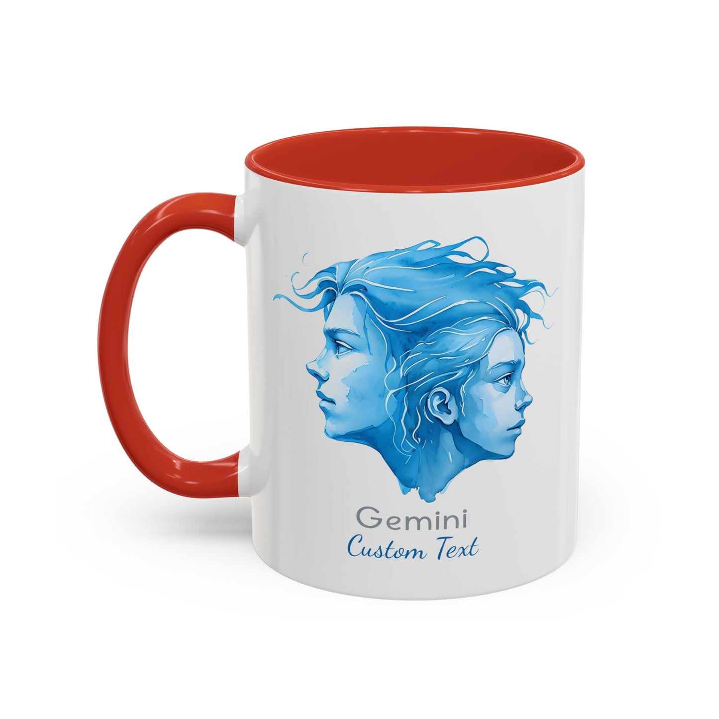 Personalized Gemini Accent Coffee Mug, Zodiac Mug, Astrology Mug, Gemini Birthday Gift, Gemini Zodiac Gift, Custom Zodiac Gift