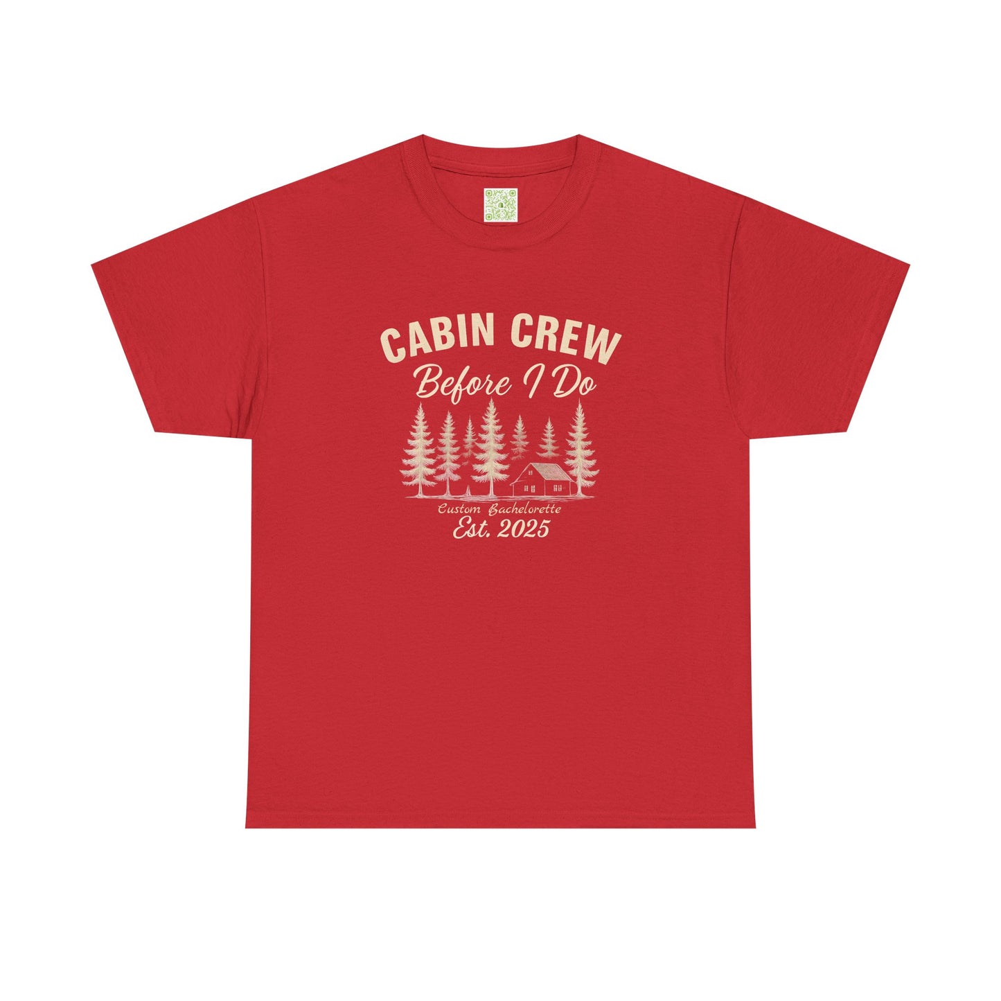 Bachelorette Cabin Crew Cotton Tee, Bachelorette Shirt, Camp Bachelorette, Bridesmaids Shirt, Mountain Bride Shirt
