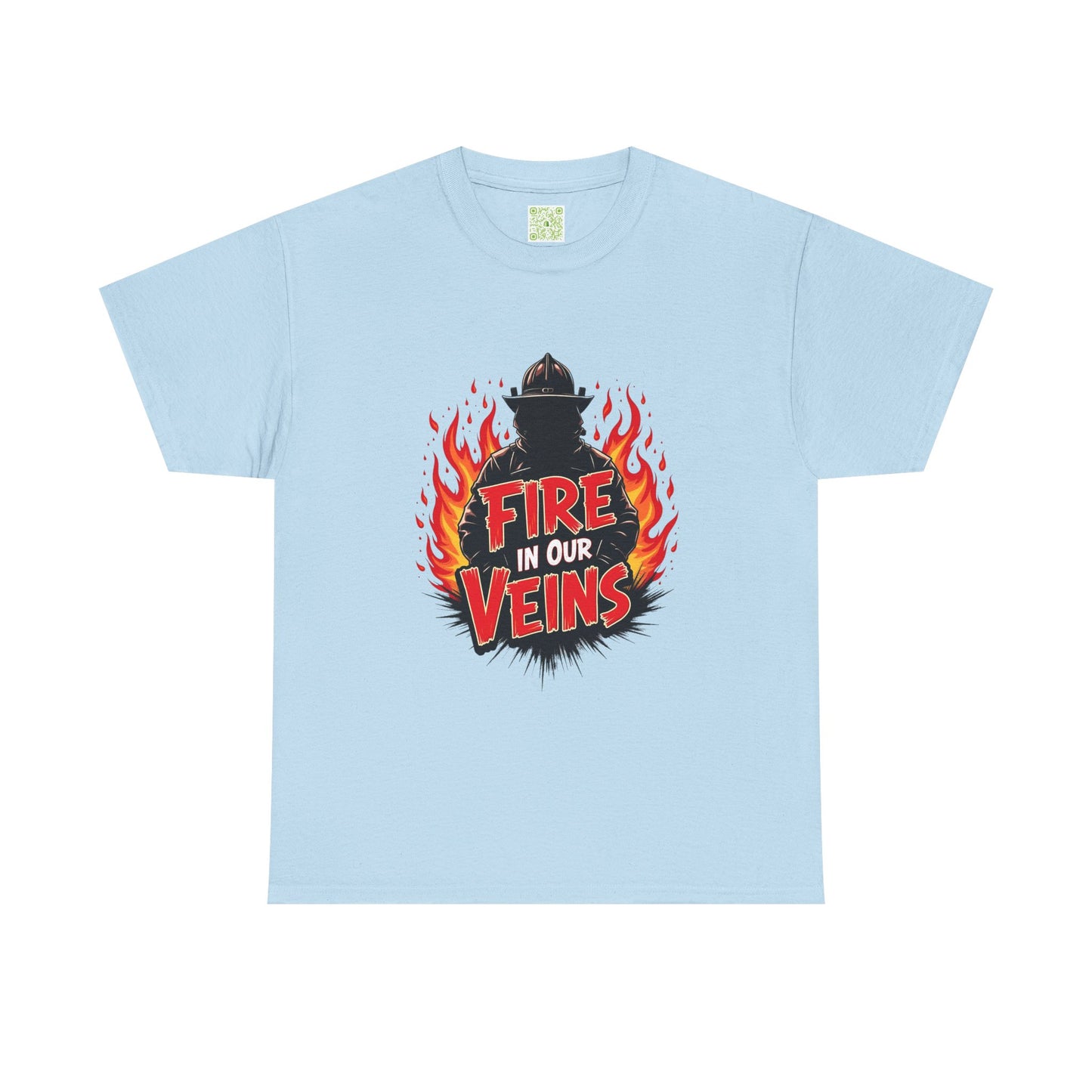 Firefighter Fire in Our Veins TShirt, Firefighter Gift, Firefighting Tee, Thin Red Line, Fireman T-Shirt, Fire Fighting