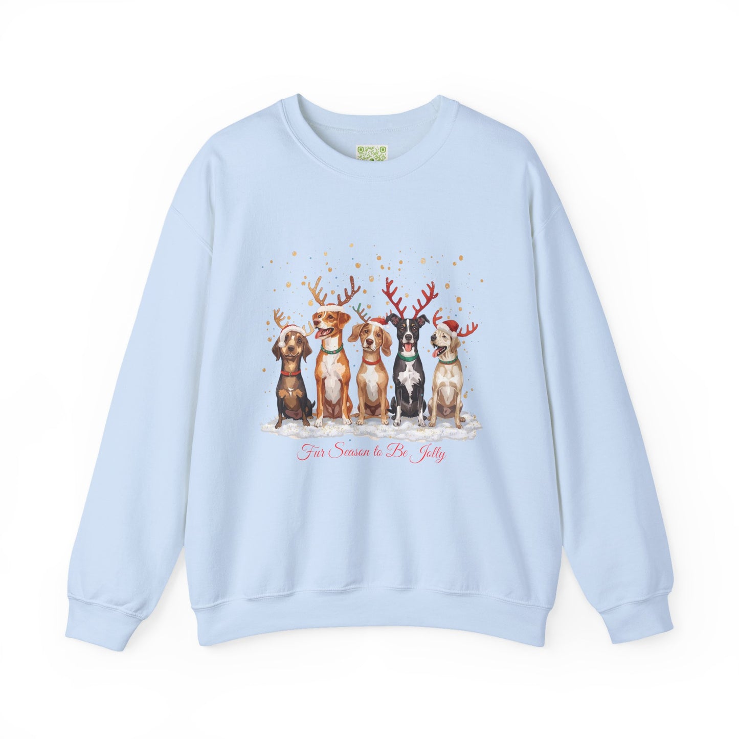 Festive Dogs Sweatshirt, Dog Christmas Shirt, Dog Mom Shirt, Cute Christmas Dog, Family Xmas Shirt, Custom Dog Sweatshirt