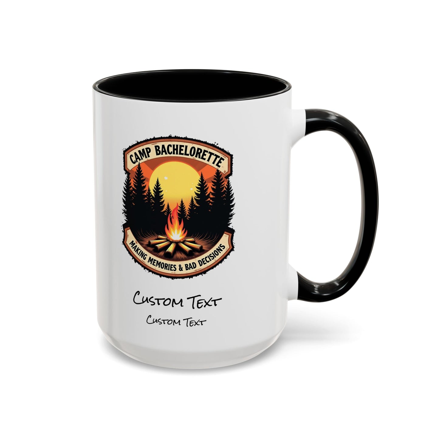 Personalized Camp Bachelorette Coffee Mug, Camp Bride Mug, Camp Bach Mug, Bride Tribe, Hen Party Favors, Custom Text