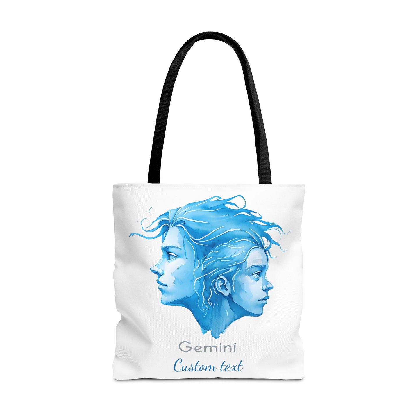 Gemini Zodiac Personalized Tote Bag, Astrology Lover Gift, Artistic Tote Bag, Gemini Birthday Gift, Trendy Tote