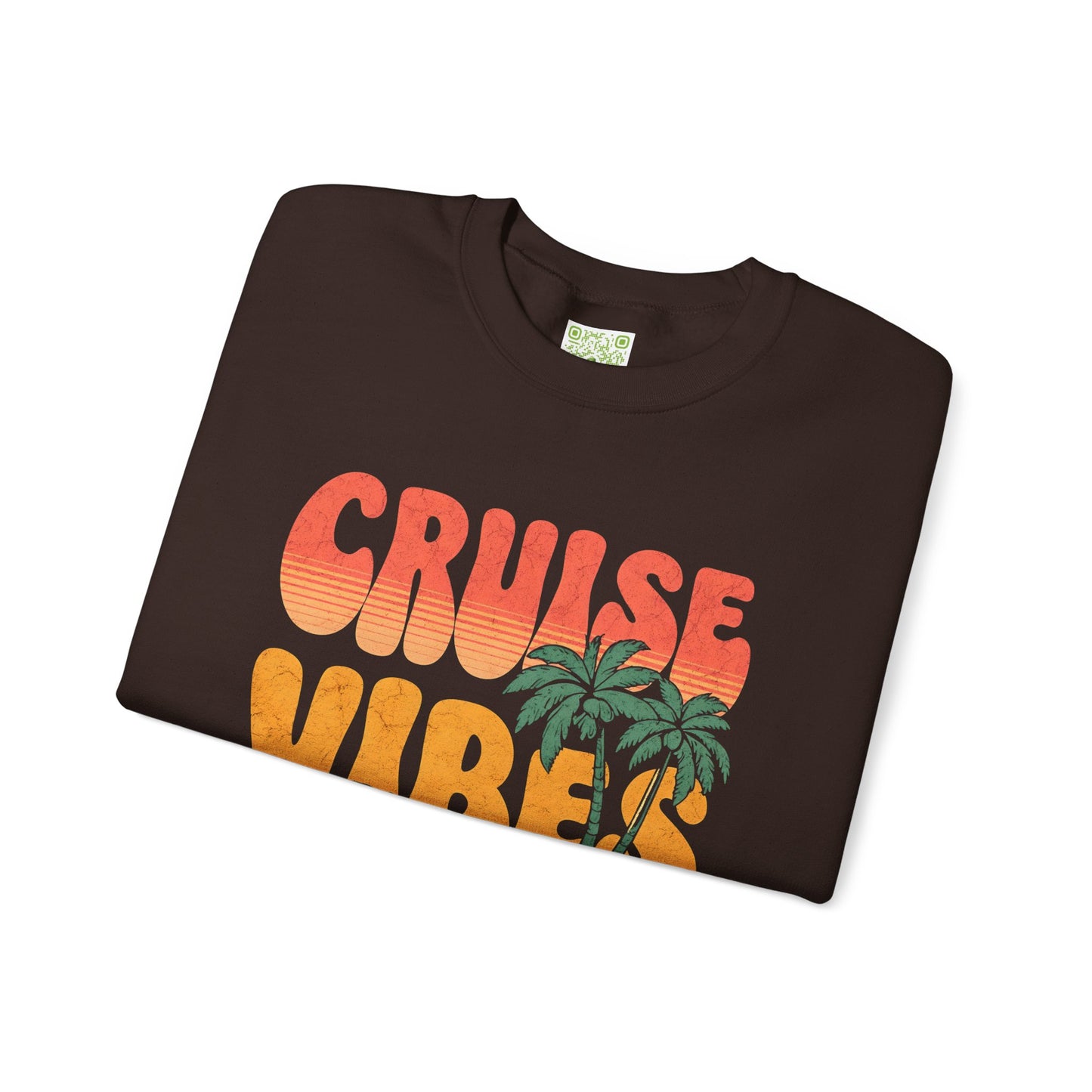 Retro Cruise Vibes Crewneck Sweatshirt, Summer Relaxation Style, Alaska Cruise, Caribbean Cruise, Girls Cruise