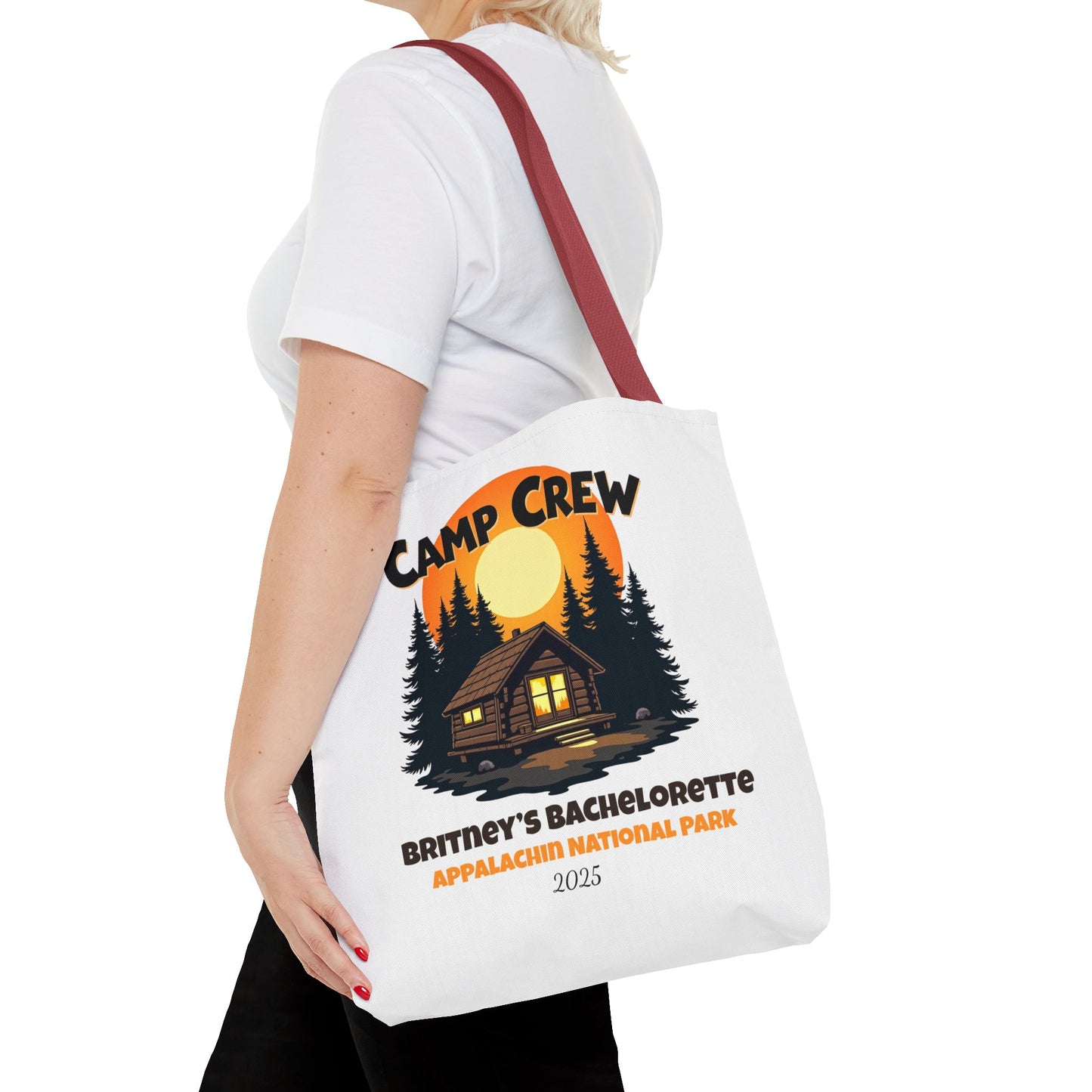 Bachelorette Camp Crew Tote Bag, Bride Beach Bag, Camp Bride, Camping Bach, Bridal Tote Bag, Custom Beach Bag