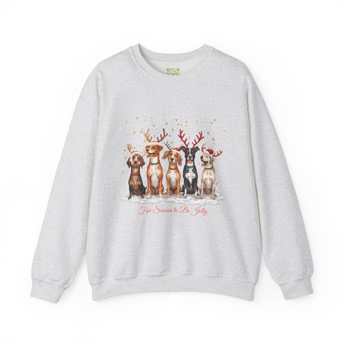 Festive Dogs Sweatshirt, Dog Christmas Shirt, Dog Mom Shirt, Cute Christmas Dog, Family Xmas Shirt, Custom Dog Sweatshirt