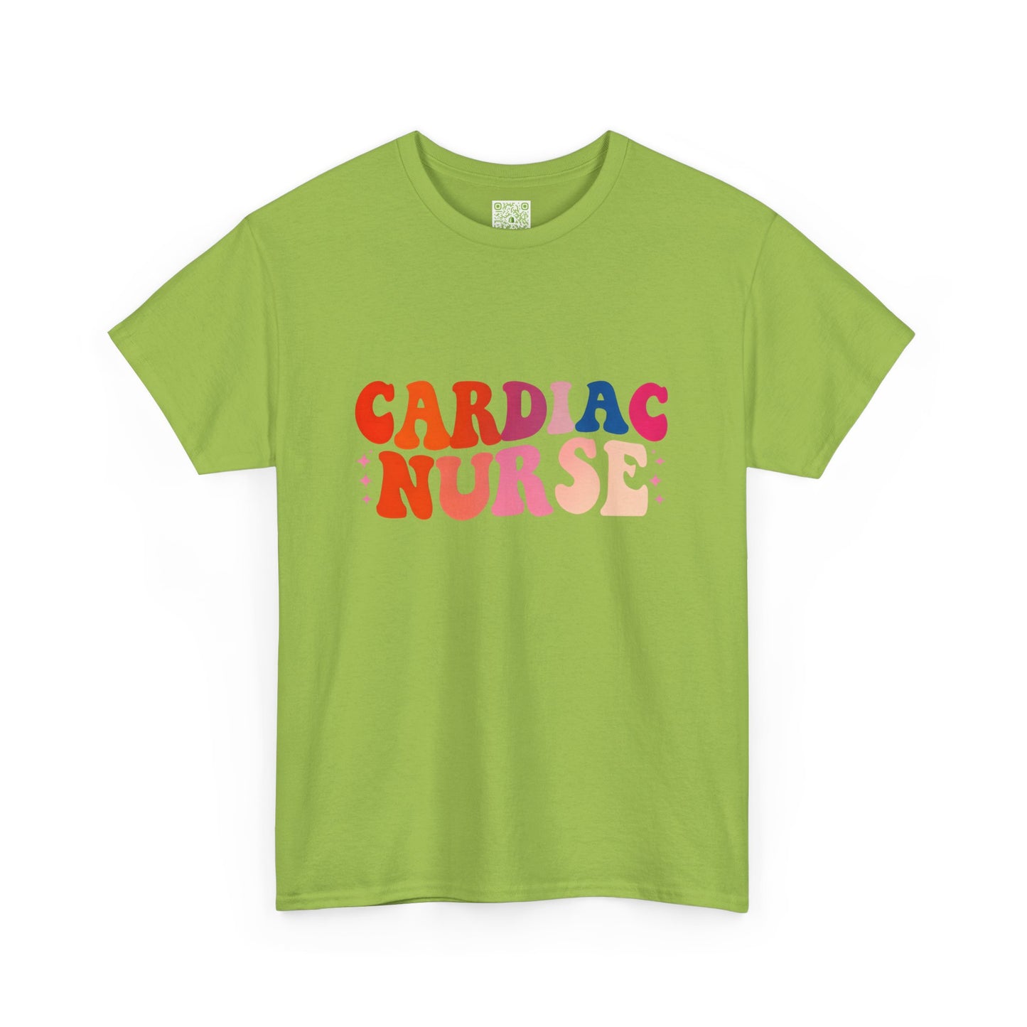 Cardiac Nurse Unisex Heavy Cotton Tee, Cardiac Nurse Shirt, ICU Nurse Gift, Nurses Day Gift, Nurse Squad Shirt