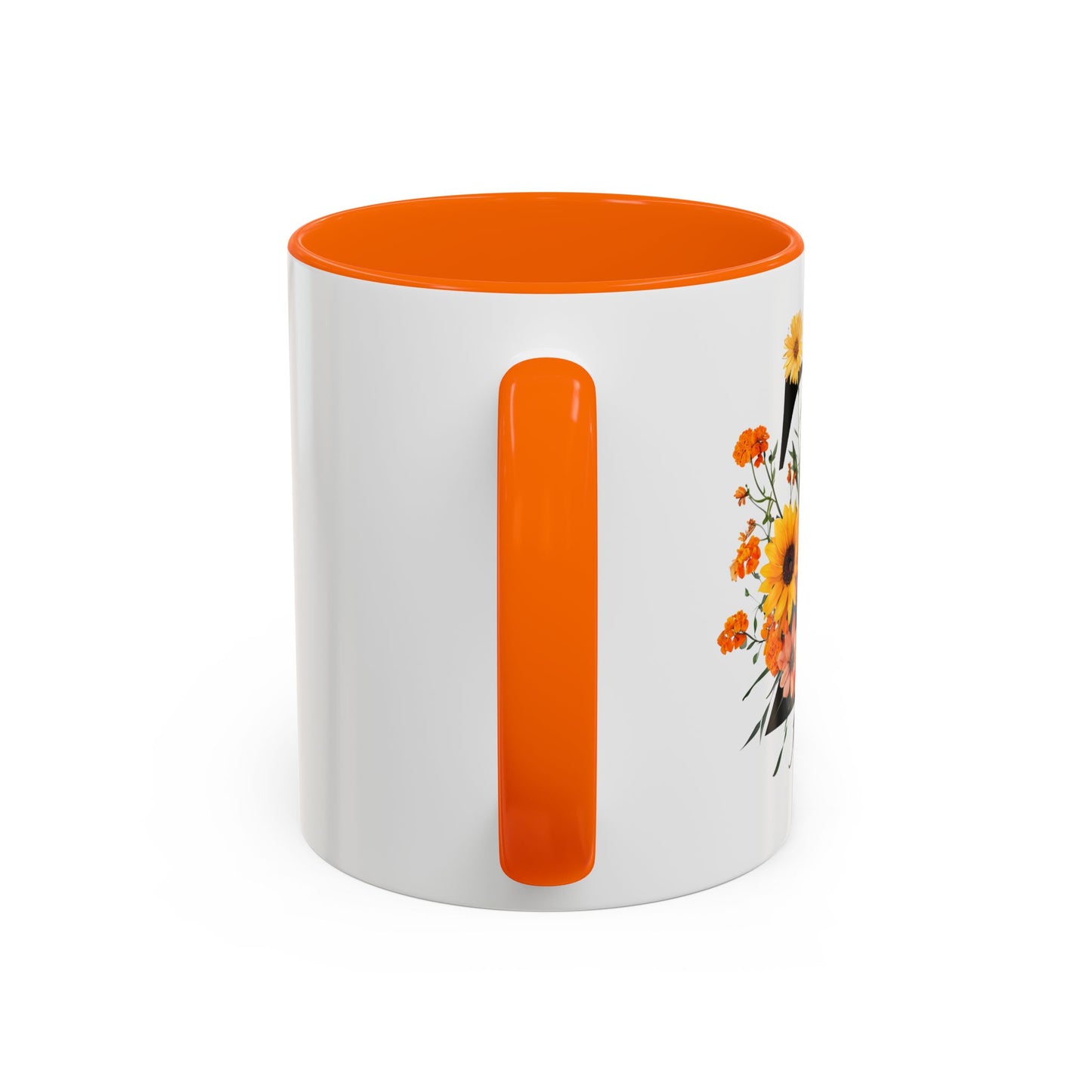 Personalized Floral Monogram - Letter Z - Elegant Accent Coffee Mug – Personalized Mothers Day Gift