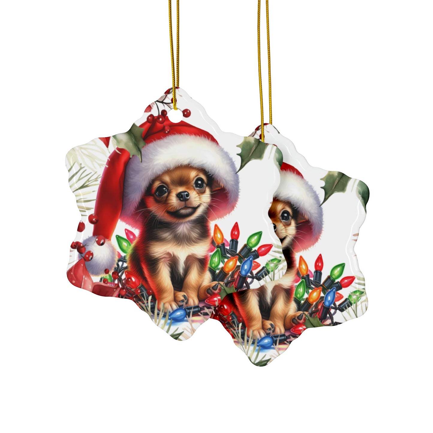 Chihuahua Holiday Ornament, Chihuahua Art, Chihuahua Dog Decor, Dia De Los Muertos Chihuahua, Veterinarian Gift
