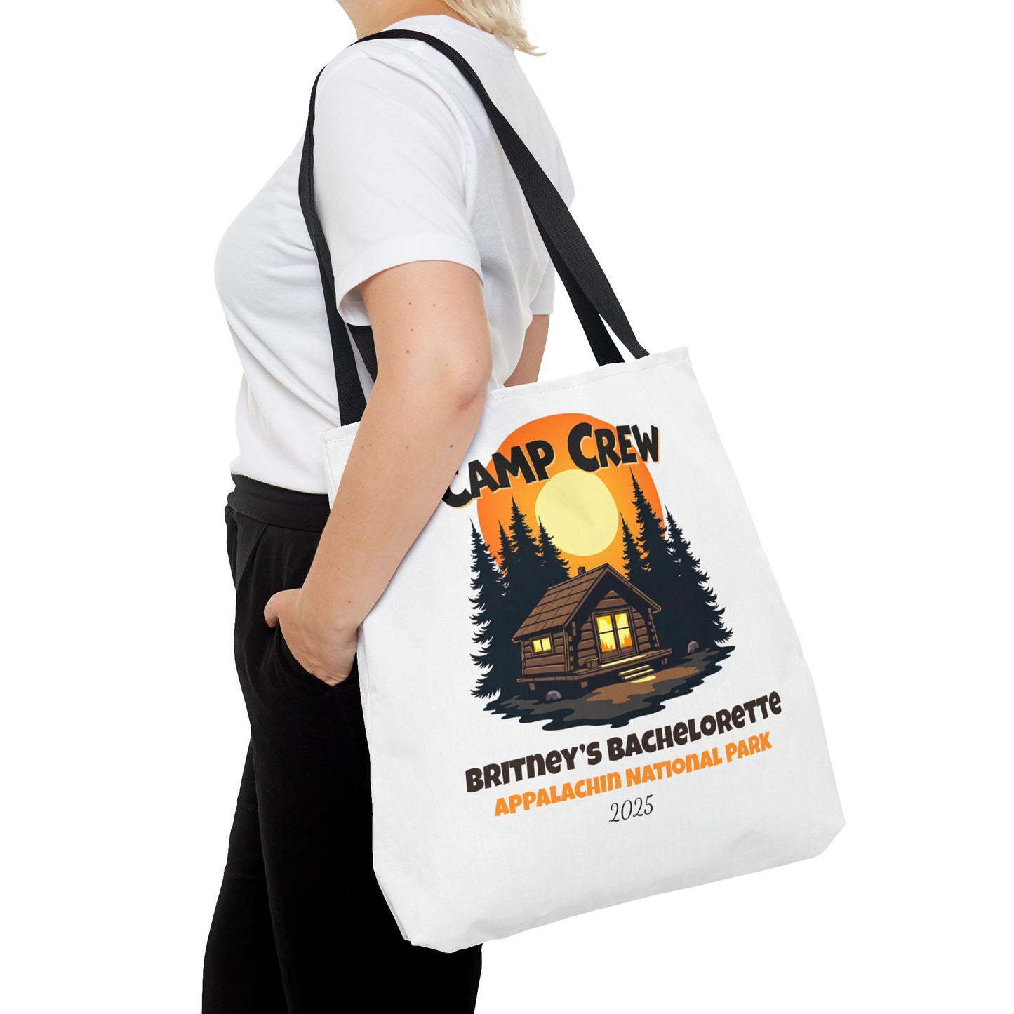 Bachelorette Camp Crew Tote Bag, Bride Beach Bag, Camp Bride, Camping Bach, Bridal Tote Bag, Custom Beach Bag
