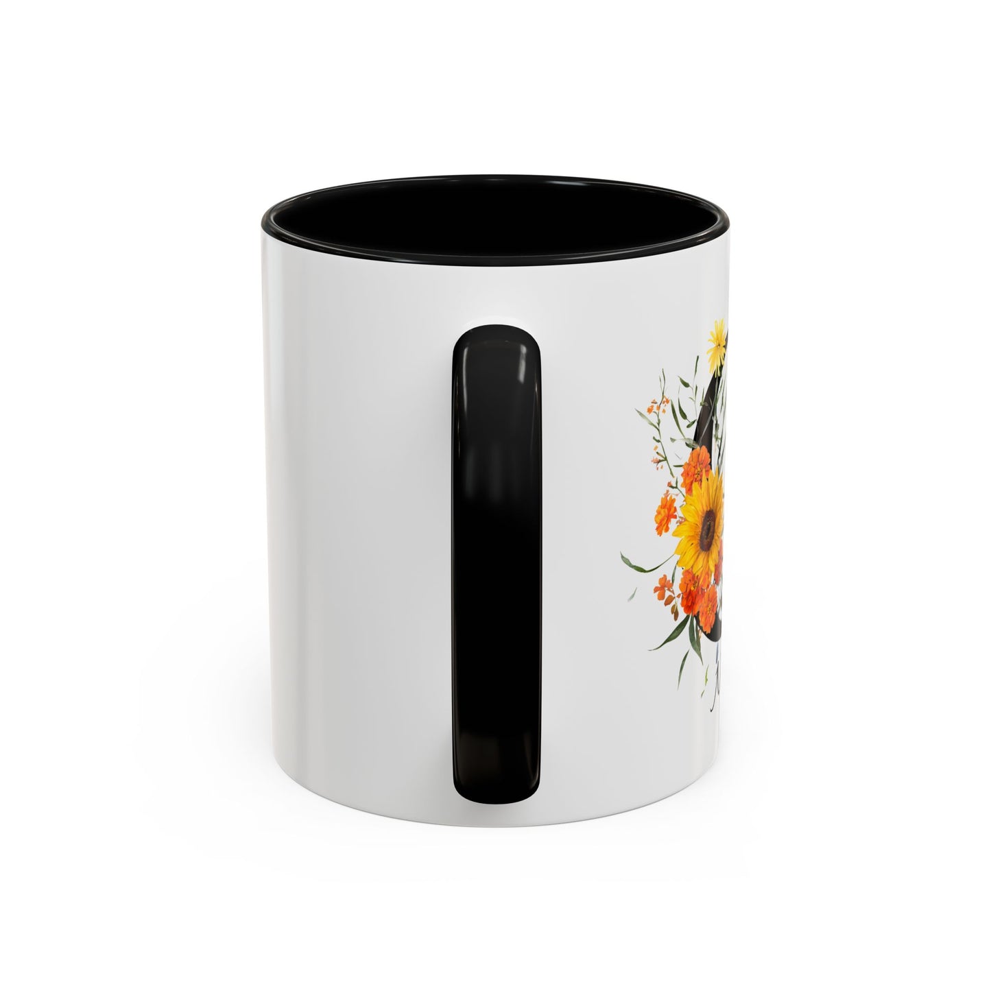 Personalized Floral Monogram - Letter G - Elegant Accent Coffee Mug – Personalized Mothers Day Gift