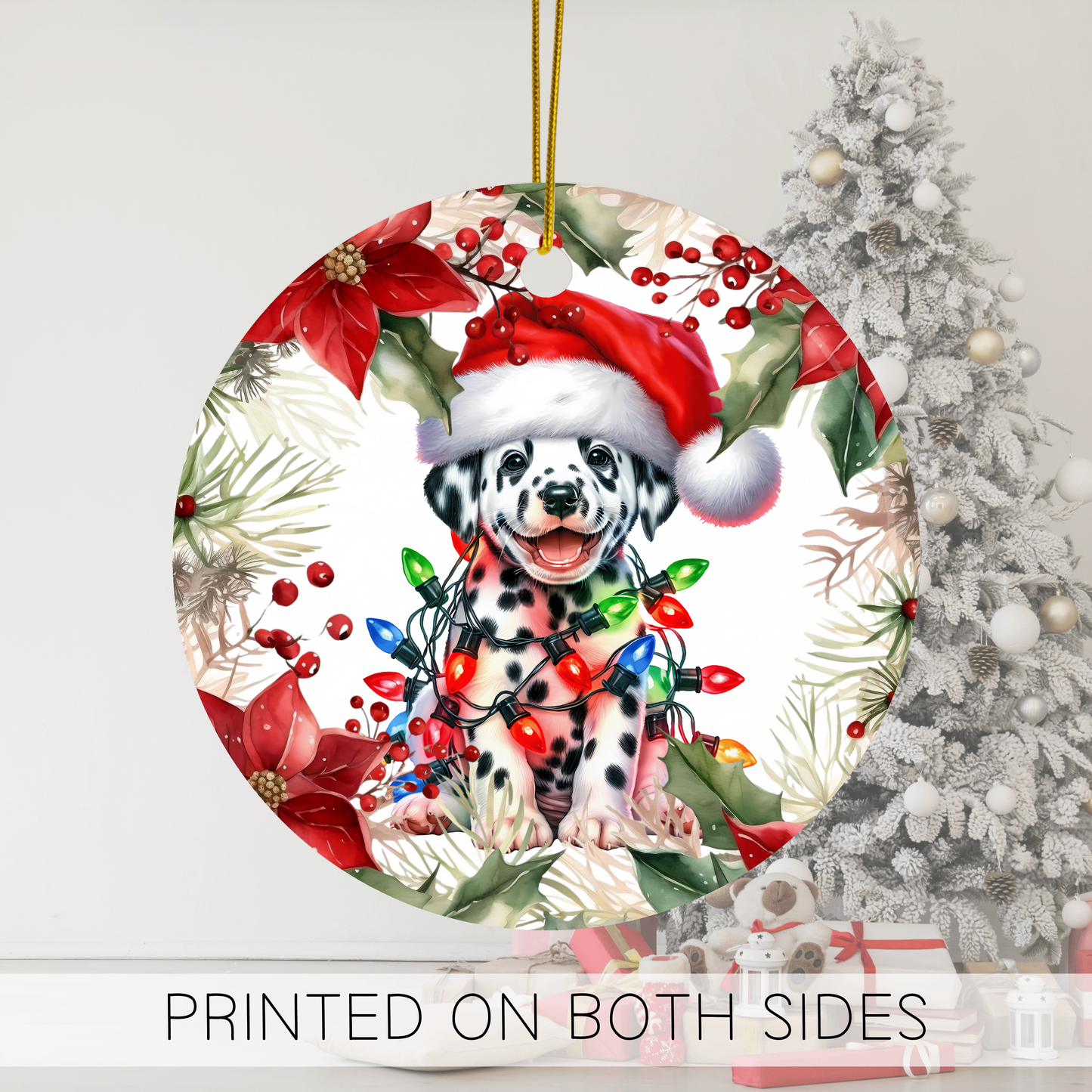 Dalmation Holiday Ornaments, Dalmatian Gift, Pet Owner Gift, Dog Lover Gifts, Dog Art, Dalmatian Dog Gift, Gift For Her