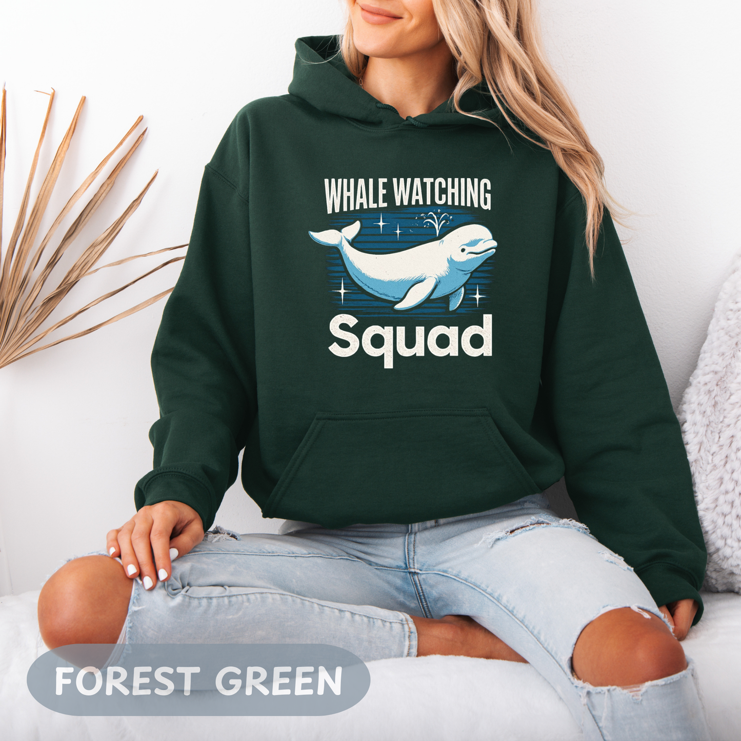 Whale Watching Squad Hoodie, Blue Whale Shirt, Beluga Whale, Maui Excursion, Alaskan Cruise, Whale Gift