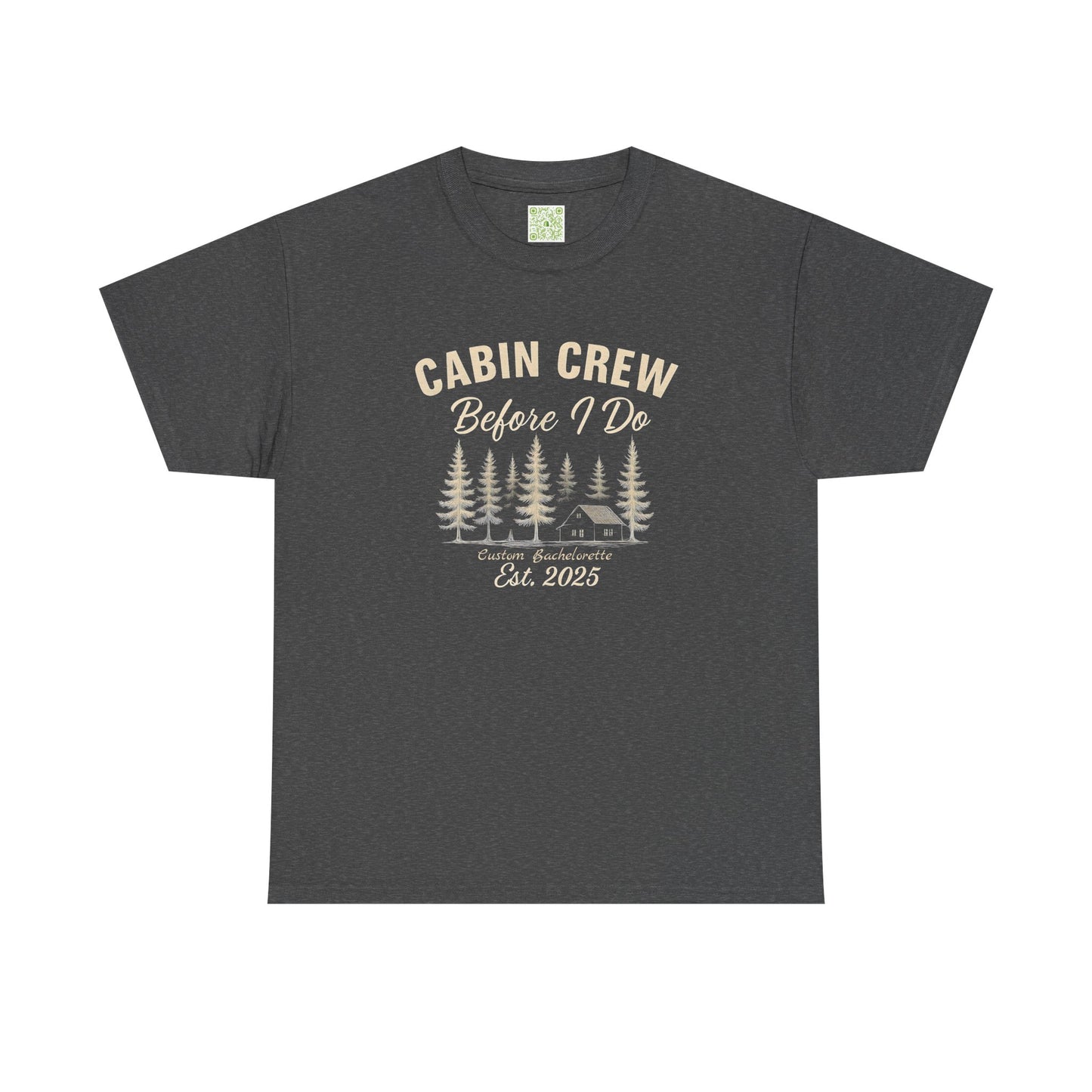 Bachelorette Cabin Crew Cotton Tee, Bachelorette Shirt, Camp Bachelorette, Bridesmaids Shirt, Mountain Bride Shirt