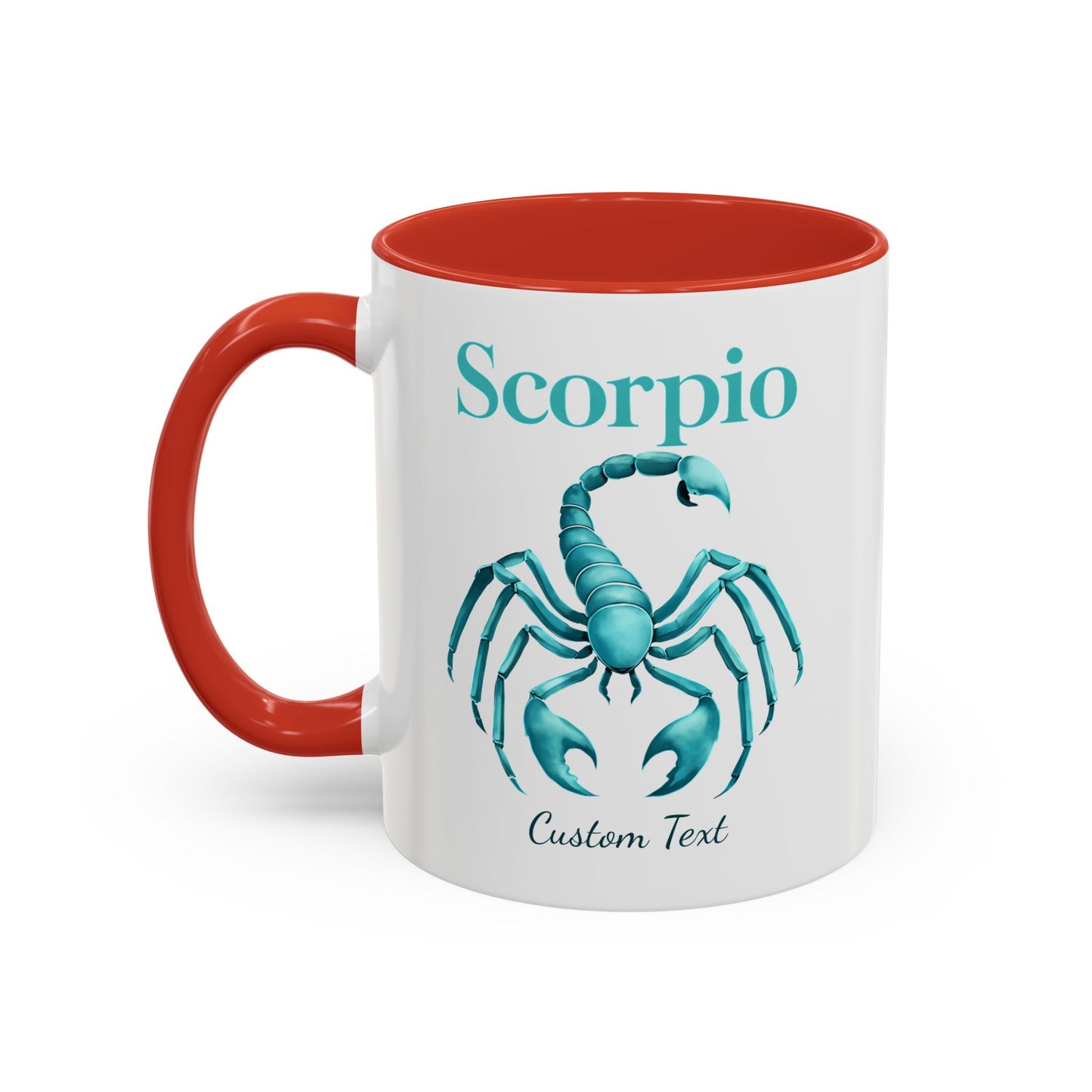 Personalized Scorpio Zodiac Accent Coffee Mug, Astrology Mug, Zodiac Sign Gift, Custom Scorpio Birthday Gift