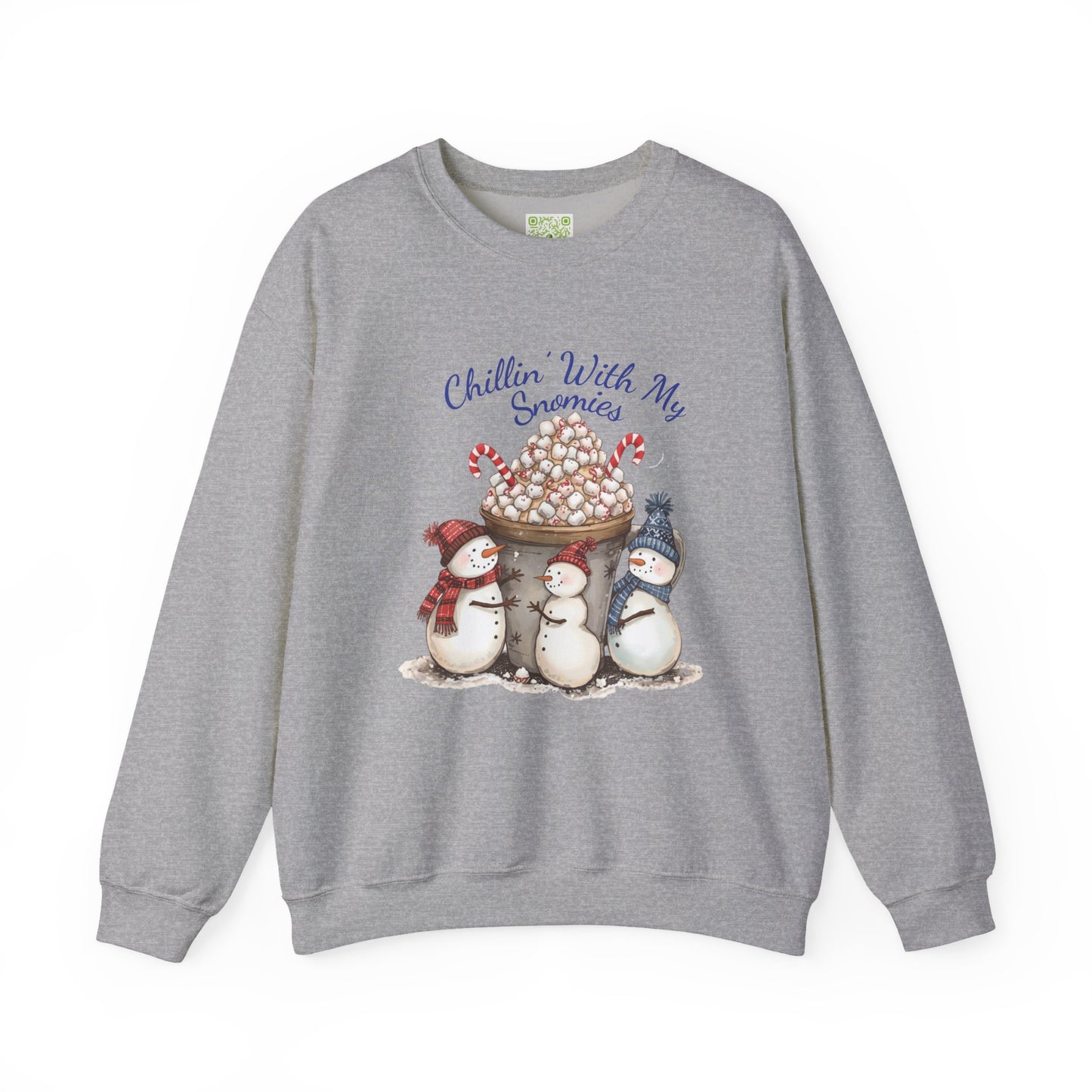 Chillin with my Snomies Sweatshirt, Snowman Apparel, Funny Snowman Shirt, Cute Snowman, Let It Snow, Snowman Lover Gift