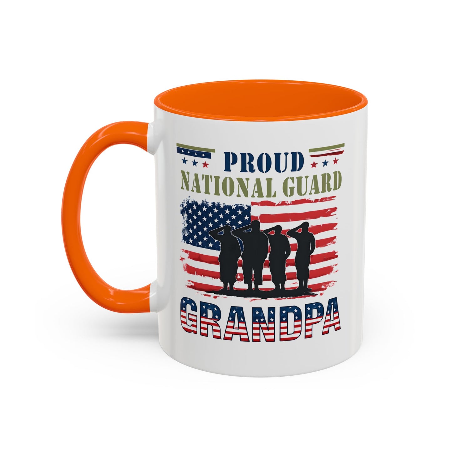 Proud National Guard Grandpa Coffee Mug, Army National Guard, Veteran Appreciation, Gift for Heroes, Military Family Gift