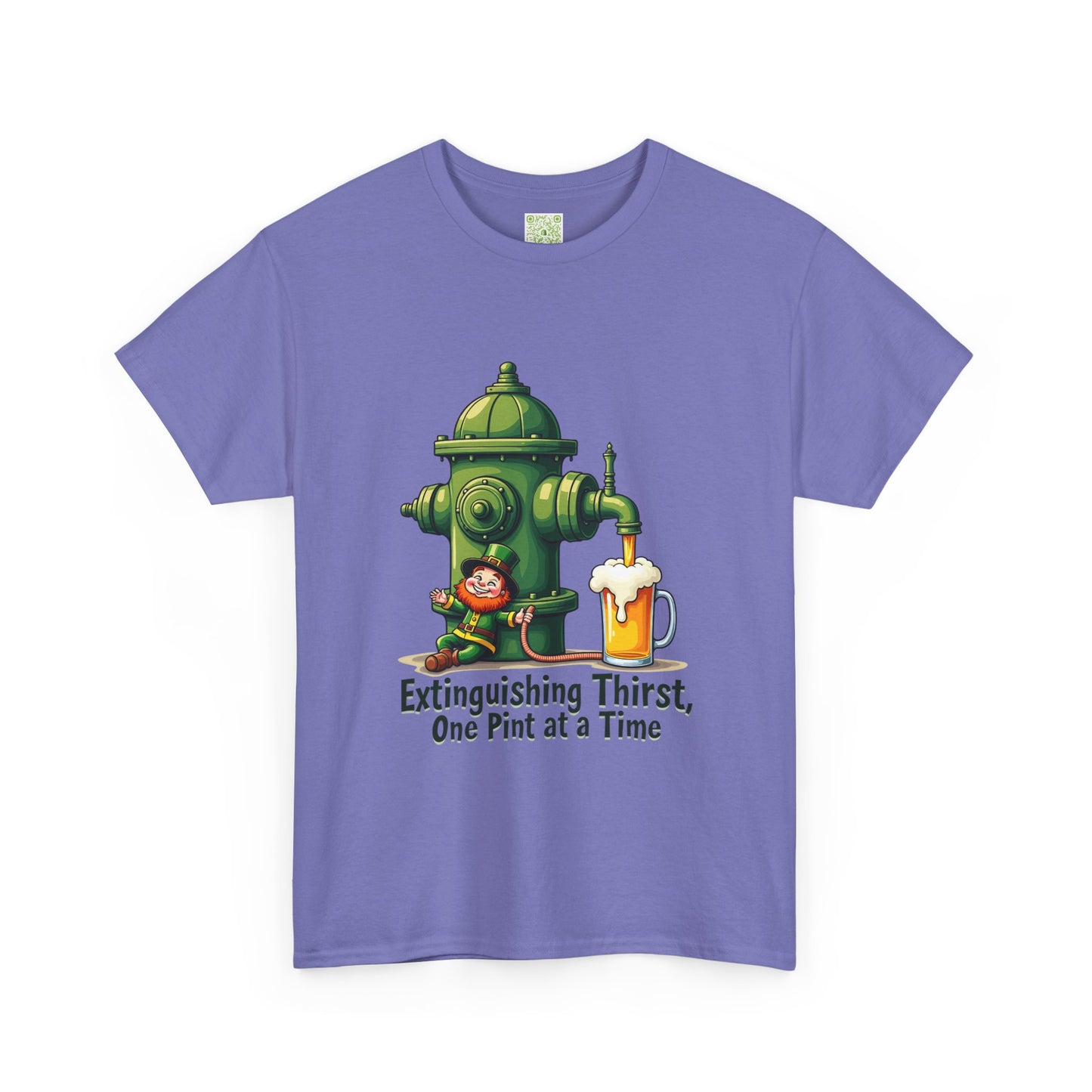 Funny Extinguishing Thirst Unisex Heavy Cotton Tee - Perfect for Pub Lovers, Beer Enthusiasts, Party Goers, Gift, Unisex