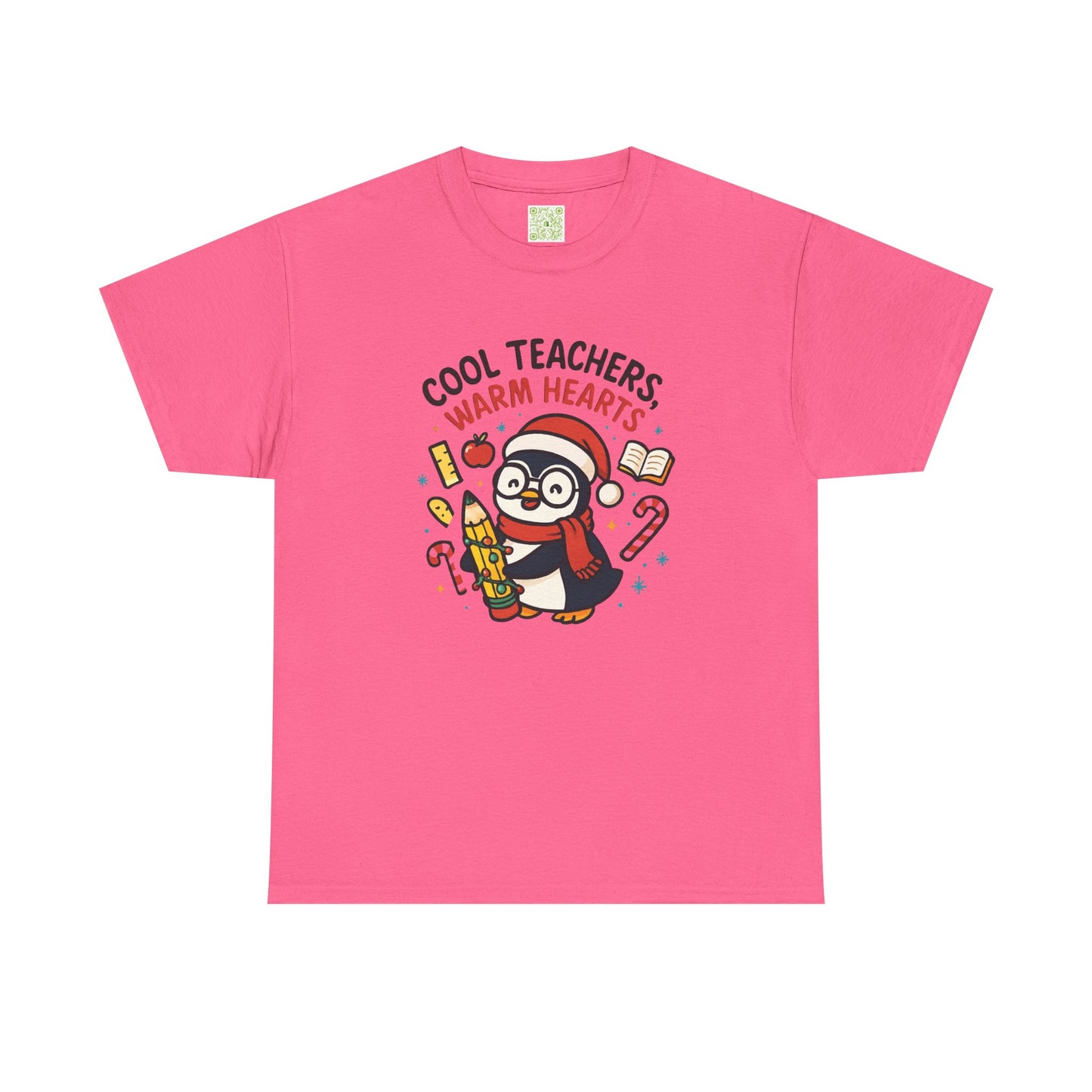 Cool Teachers Warm Hearts Tee, Penguin Lover Shirt, Christmas Penguin, Teacher Holiday Gift, 2nd Grade Teacher