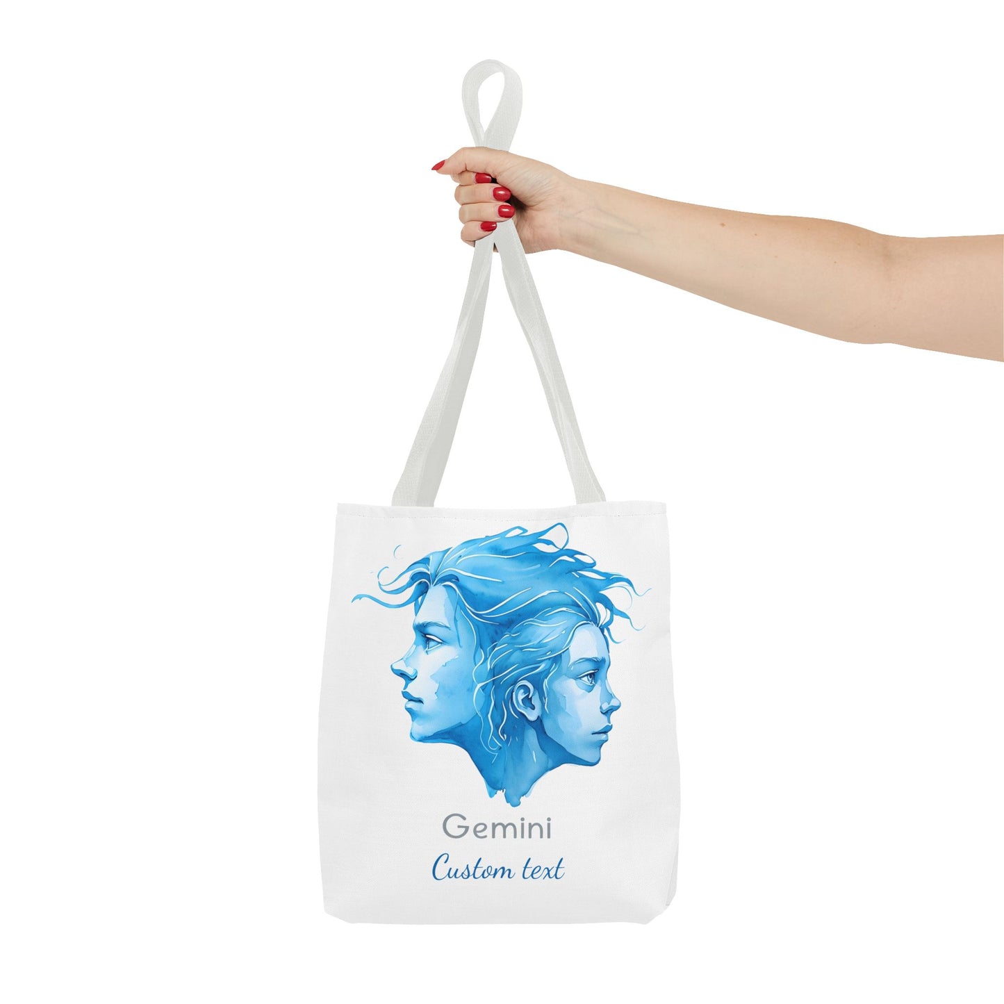 Gemini Zodiac Personalized Tote Bag, Astrology Lover Gift, Artistic Tote Bag, Gemini Birthday Gift, Trendy Tote