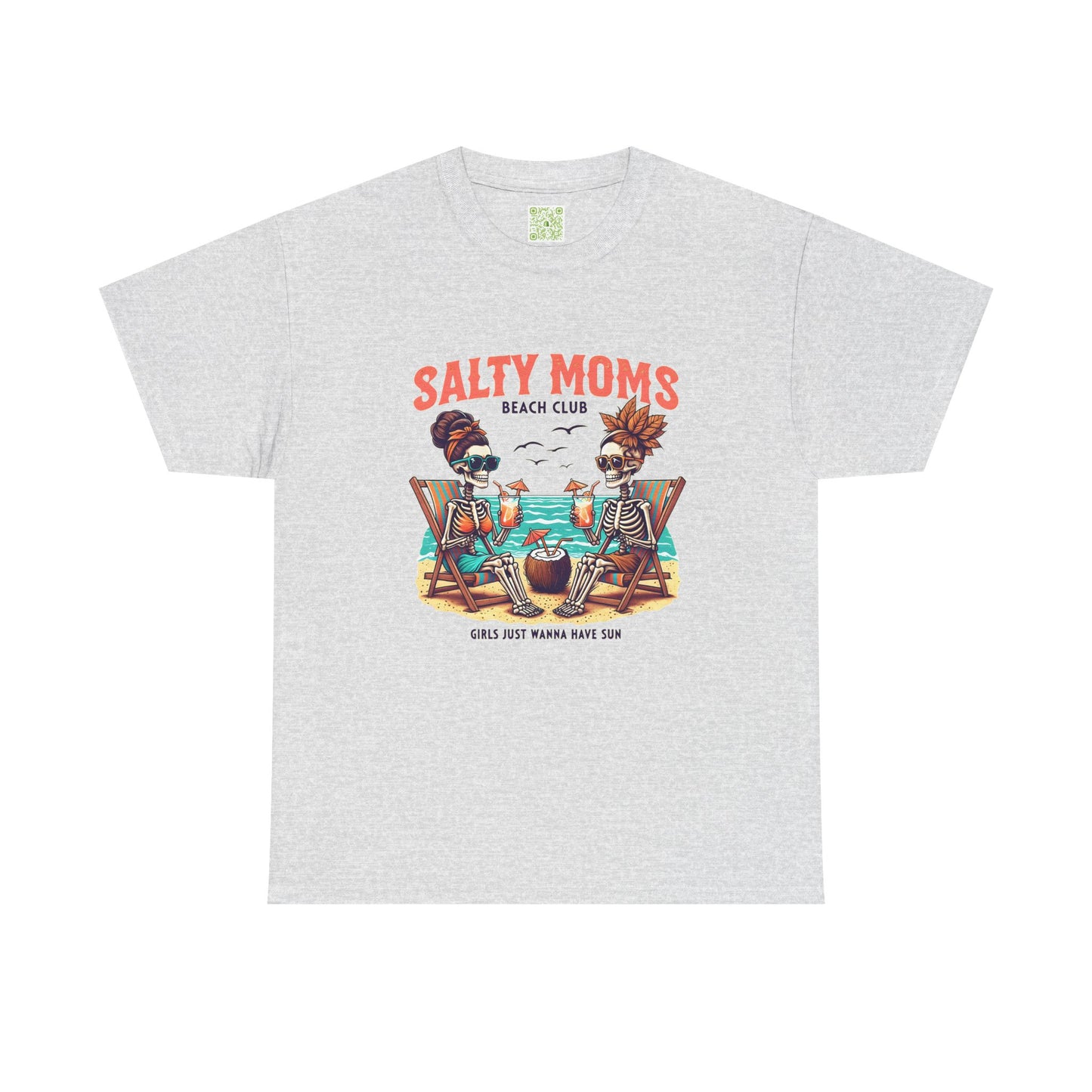 Salty Moms Beach Club Unisex Tee, Summer Fun Shirt, Beach Day Tee, Beachwear Gift, Mom Gift, Graphic Tee