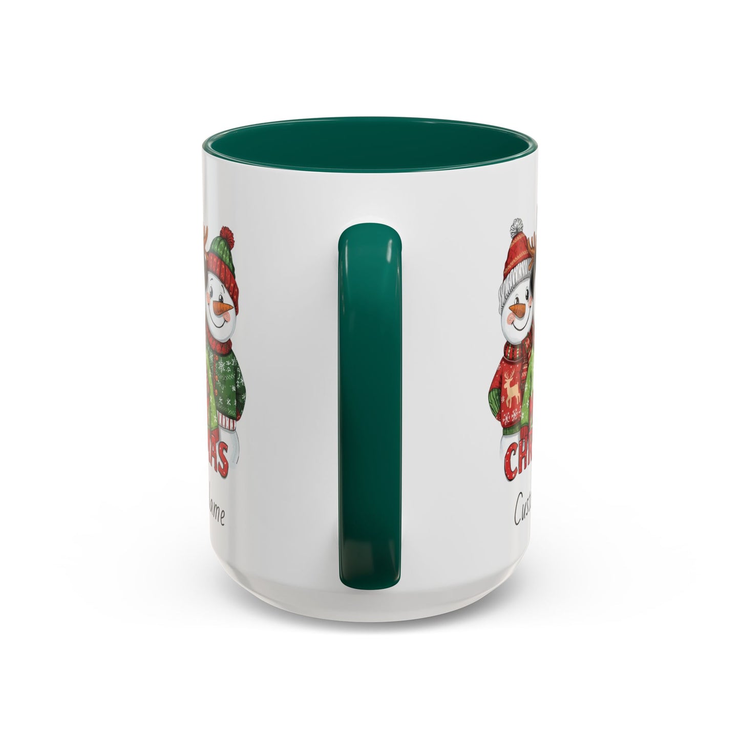 Cheerful Christmas Snowman Mug, Snowman Coffee Mug, Cute Christmas Mug, Snowman Gift for Her, Gift for Neighbors