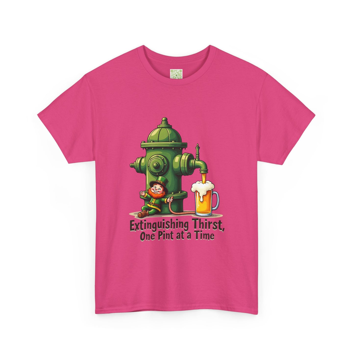 Funny Extinguishing Thirst Unisex Heavy Cotton Tee - Perfect for Pub Lovers, Beer Enthusiasts, Party Goers, Gift, Unisex