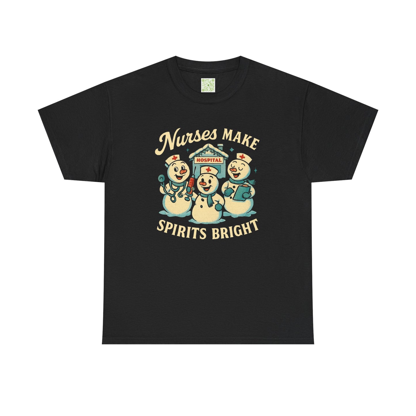 Nurses Make Spirits Bright Tee, Christmas Nurse Shirt, Nurse Holiday, Snowman Tshirt, Gift For Nurse, Nursing Christmas