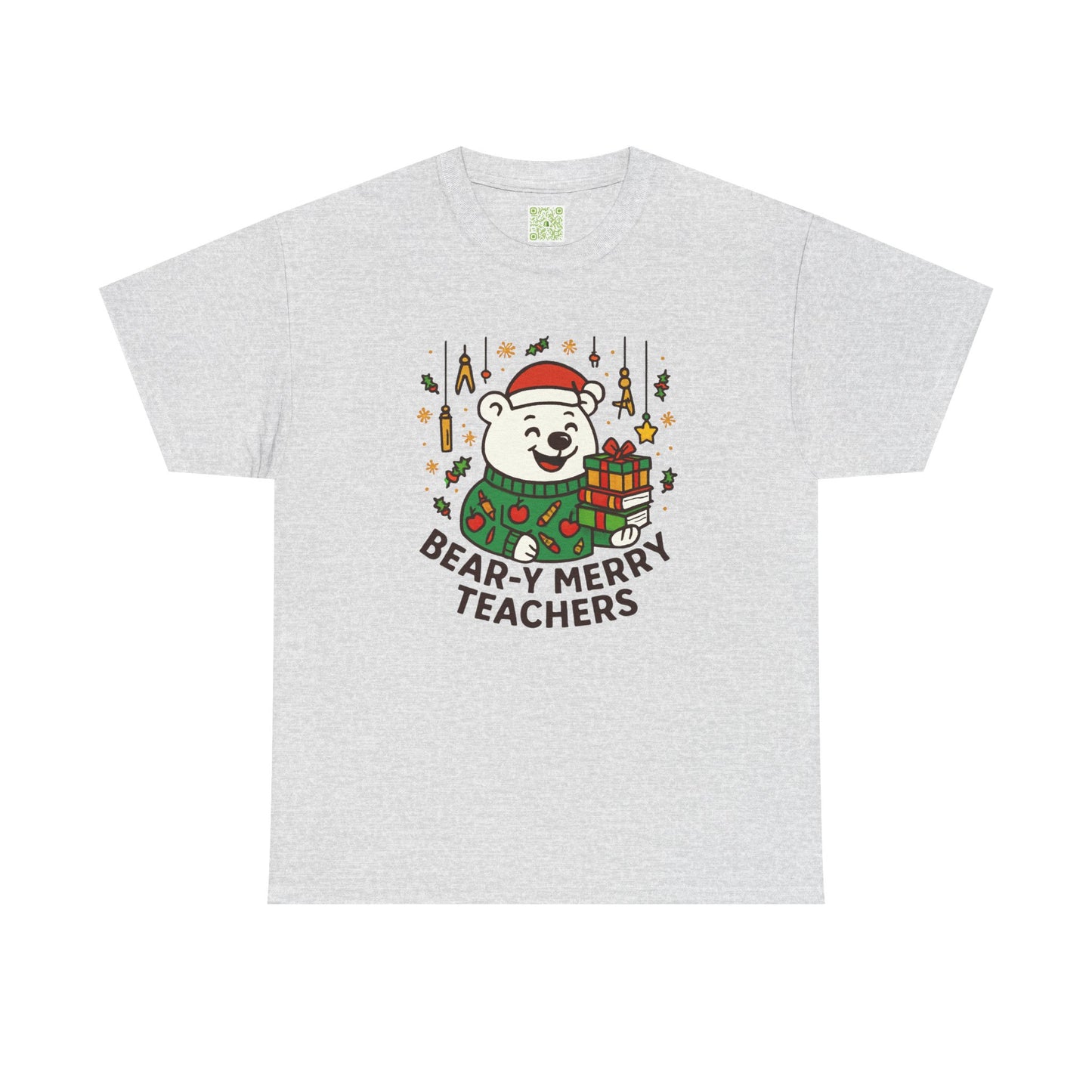 Bear-y Merry Teachers Tee, Best Teacher Ever, Teacher Holiday Gift, Teacher Xmas Gift, Santa's Favorite, Custom Teacher Gift