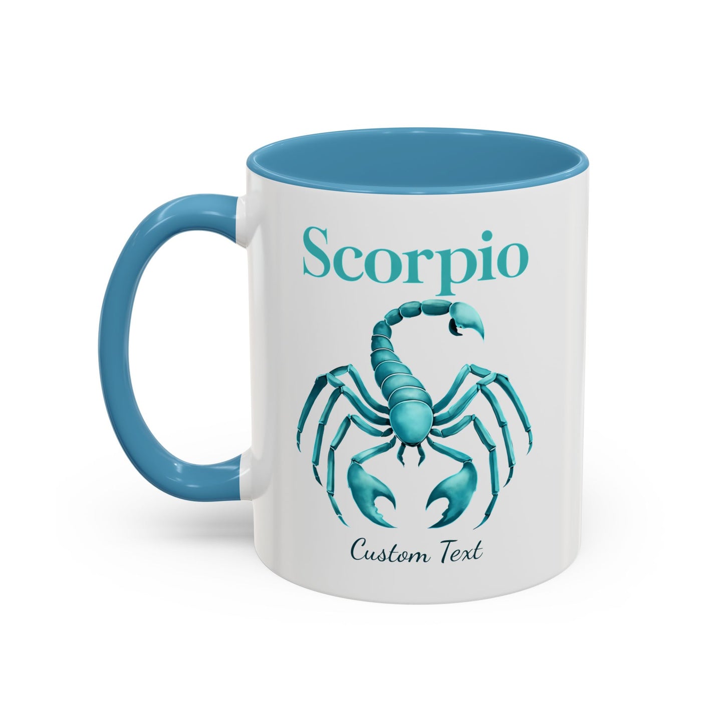 Personalized Scorpio Zodiac Accent Coffee Mug, Astrology Mug, Zodiac Sign Gift, Custom Scorpio Birthday Gift