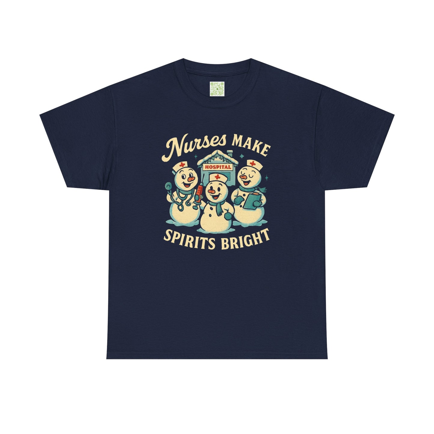 Nurses Make Spirits Bright Tee, Christmas Nurse Shirt, Nurse Holiday, Snowman Tshirt, Gift For Nurse, Nursing Christmas