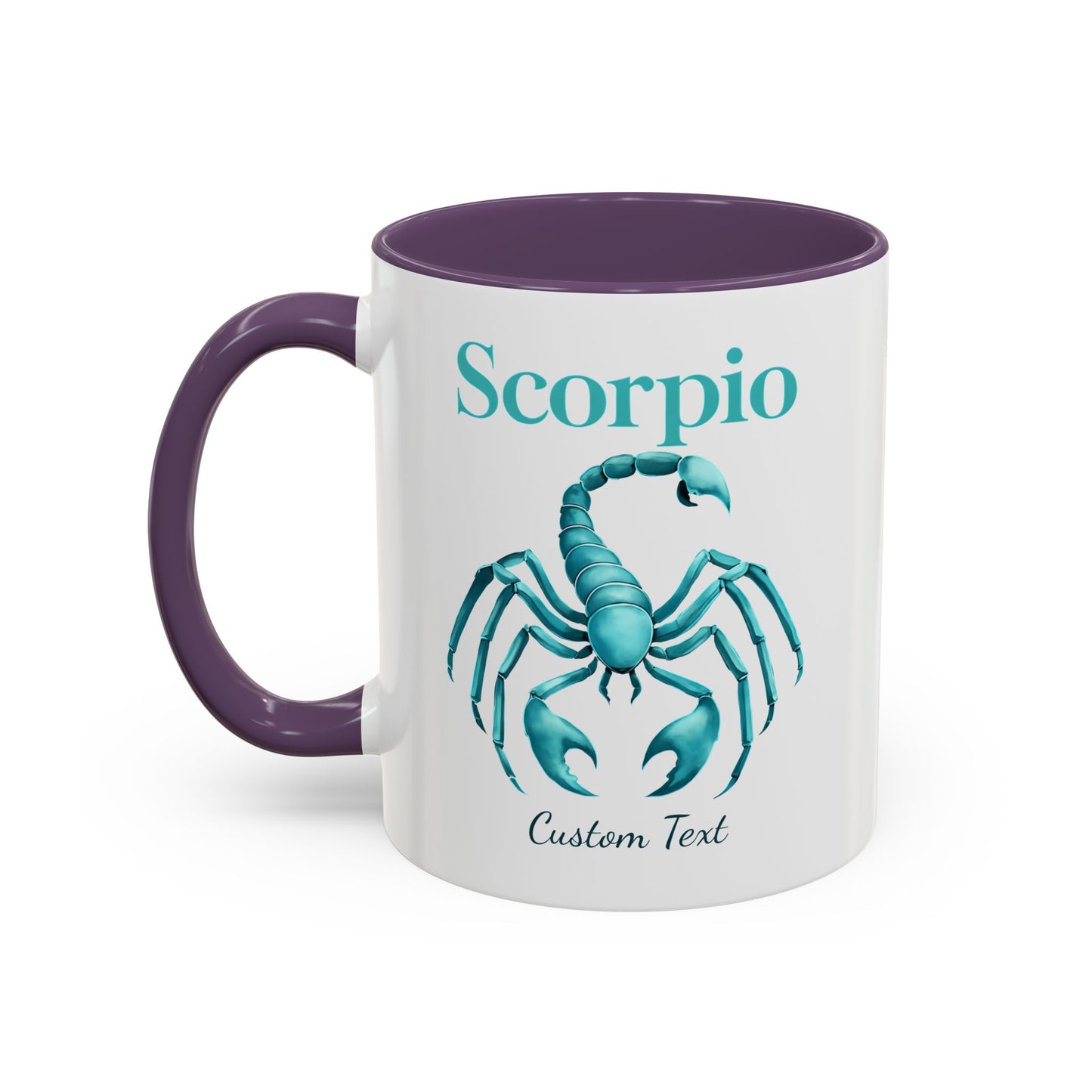 Personalized Scorpio Zodiac Accent Coffee Mug, Astrology Mug, Zodiac Sign Gift, Custom Scorpio Birthday Gift