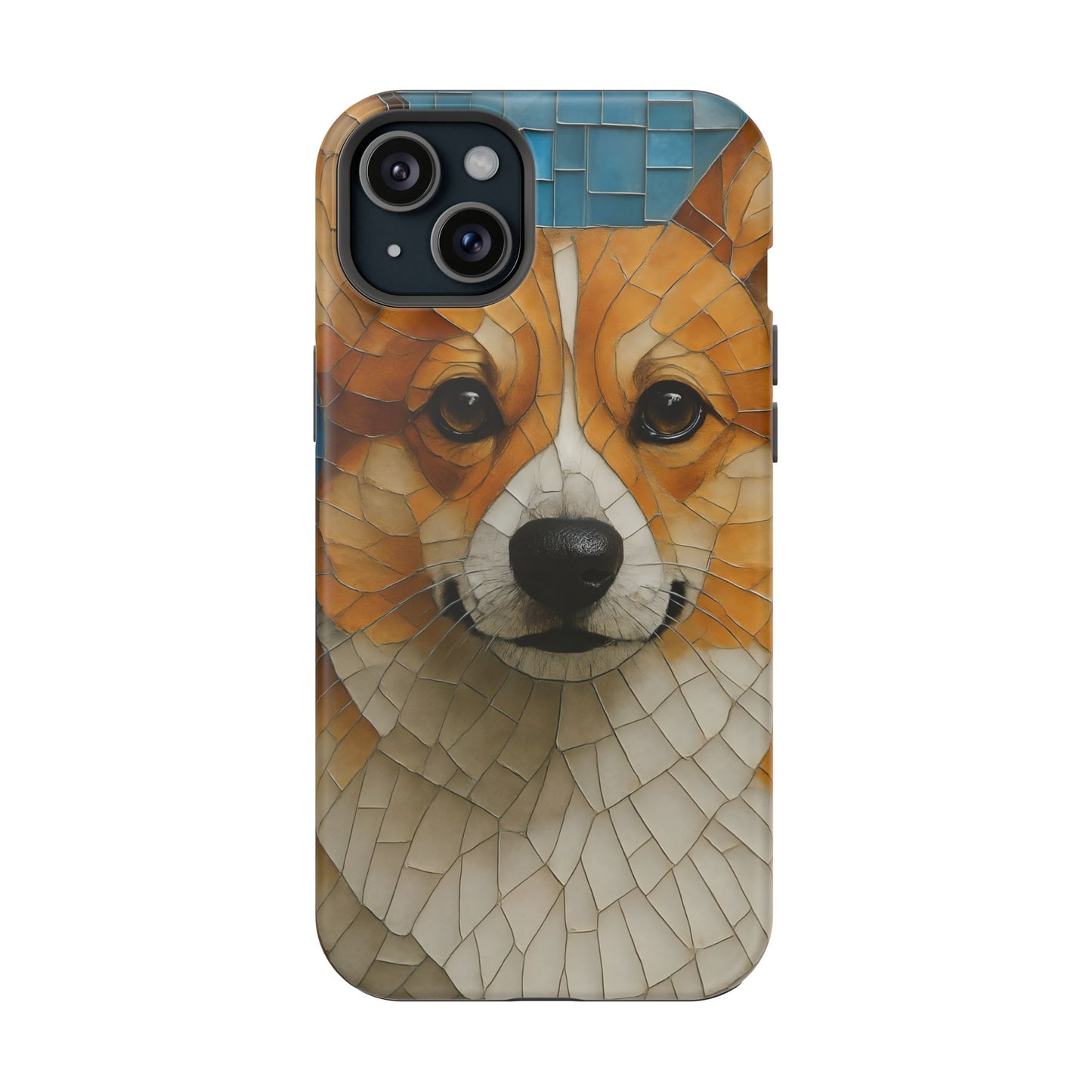 Corgi Mosaic Magnetic Tough Phone Case, Corgi Phone Case, Pembroke Welsh Corgi, Dog iPhone Case, Pet Phone Case