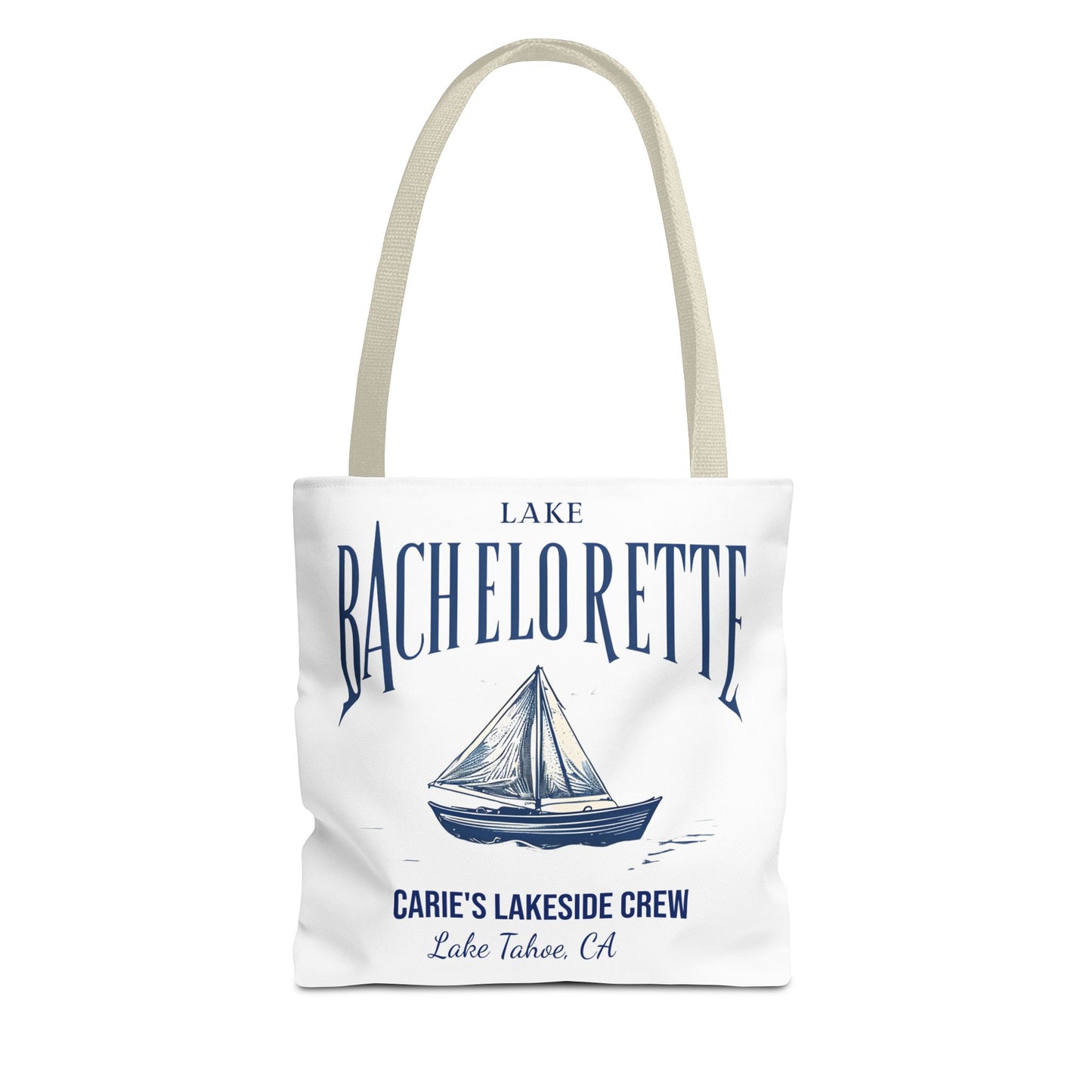 Let's Get Nauti Personalized Tote Bag, Bride Tote Bag, Bridesmaid Tote Bag, Hen Party Favors, Bride Tribe, Lake Bachelorette