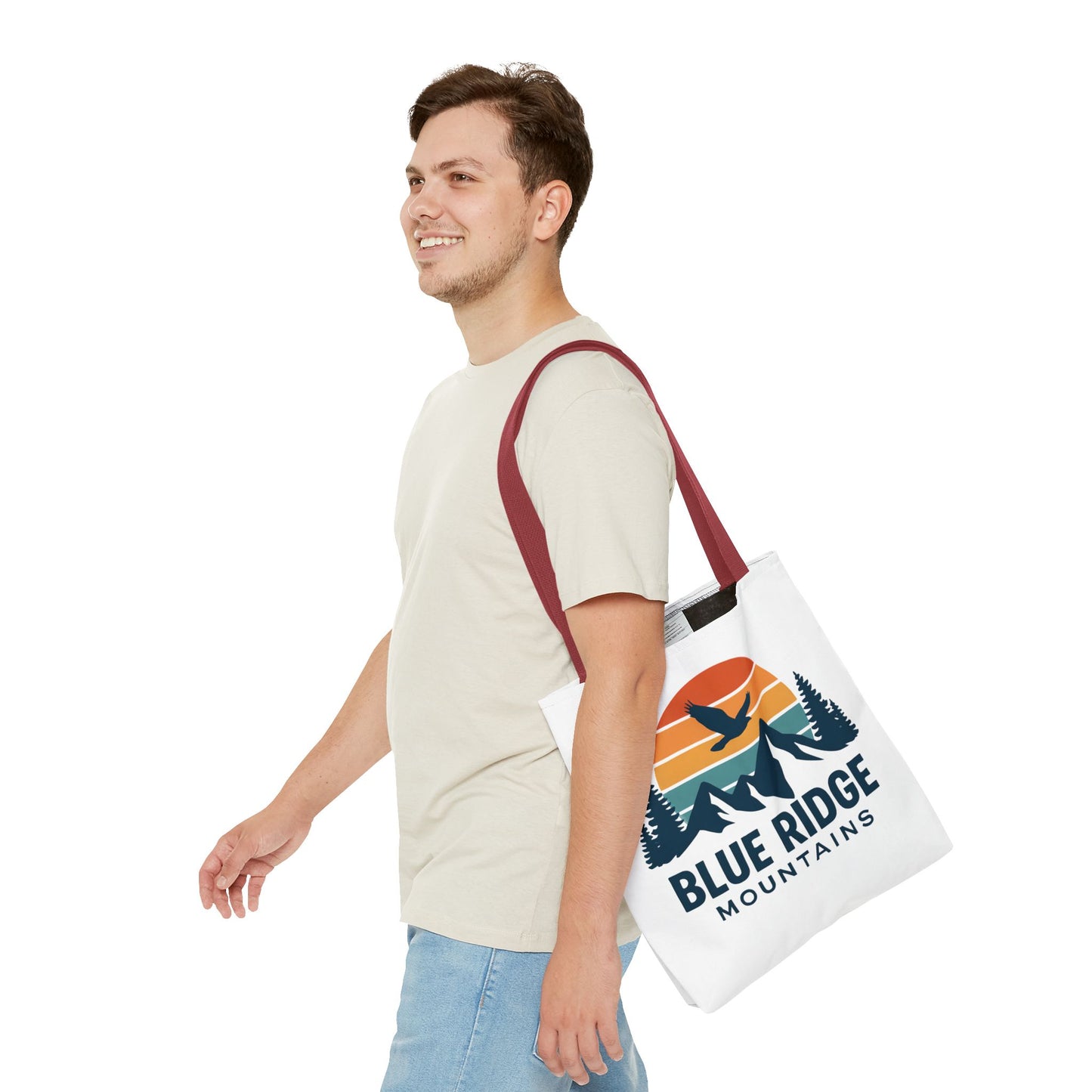 Blue Ridge Mountains Tote, Blue Ridge Parkway Bag, Appalachian Trail Tote, Smokey Mountains Gift, North Carolina Gift