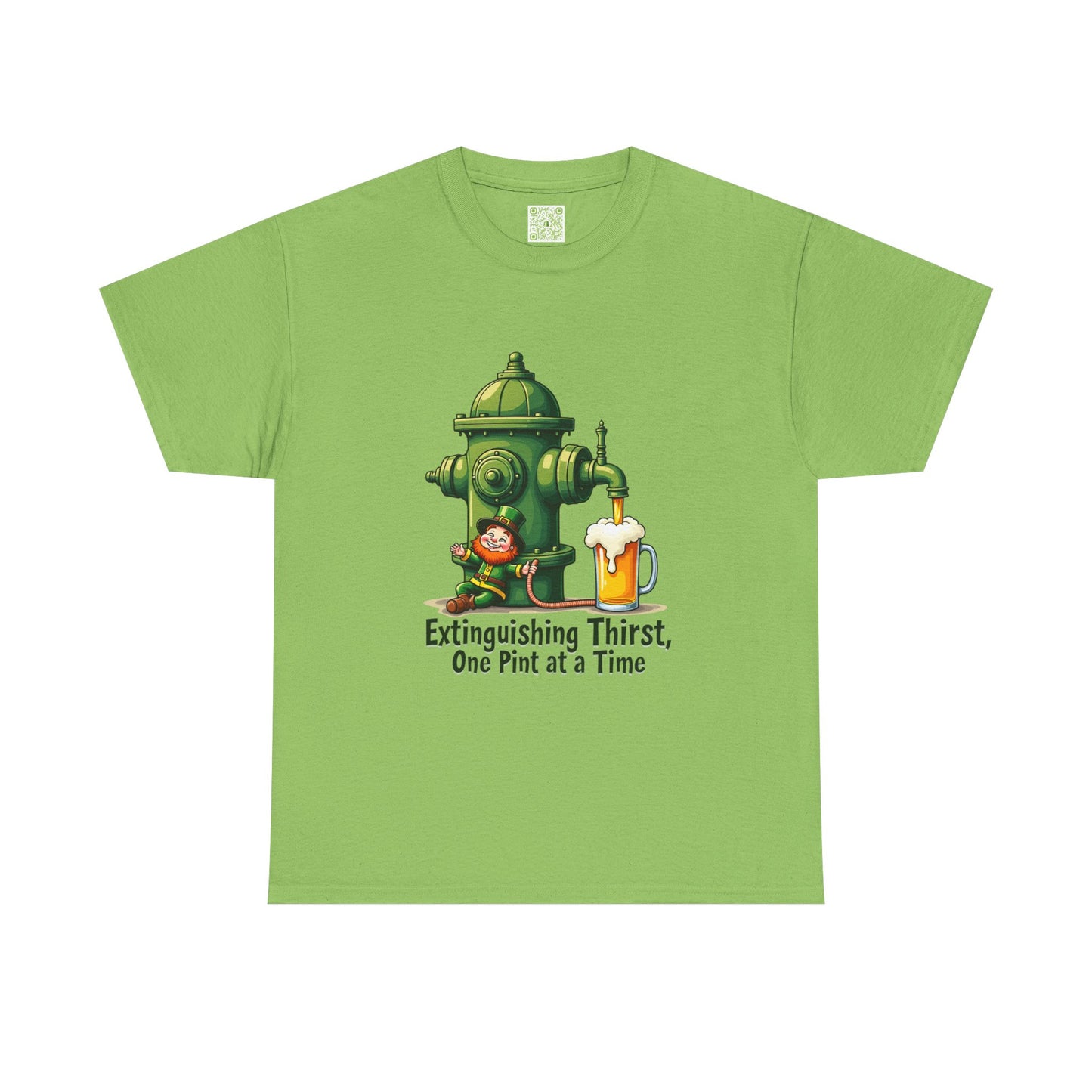 Funny Extinguishing Thirst Unisex Heavy Cotton Tee - Perfect for Pub Lovers, Beer Enthusiasts, Party Goers, Gift, Unisex