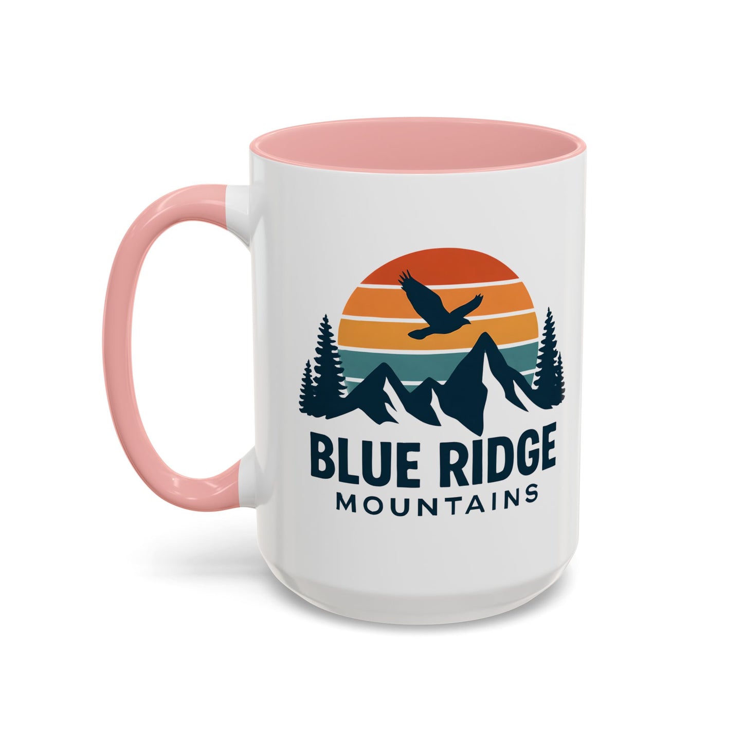 Blue Ridge Mountains Accent Coffee Mug, Appalachian Trail Mug, Smokey Mountains Souvenir, North Carolina Gift, Virginia Gift